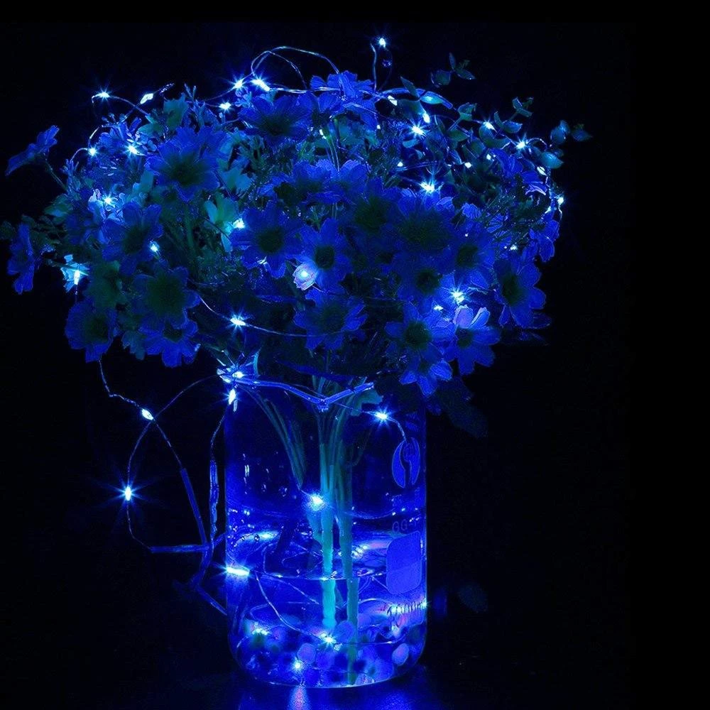 Springos Kalėdų eglutės girlianda su 300 LED lempučių, mėlyna