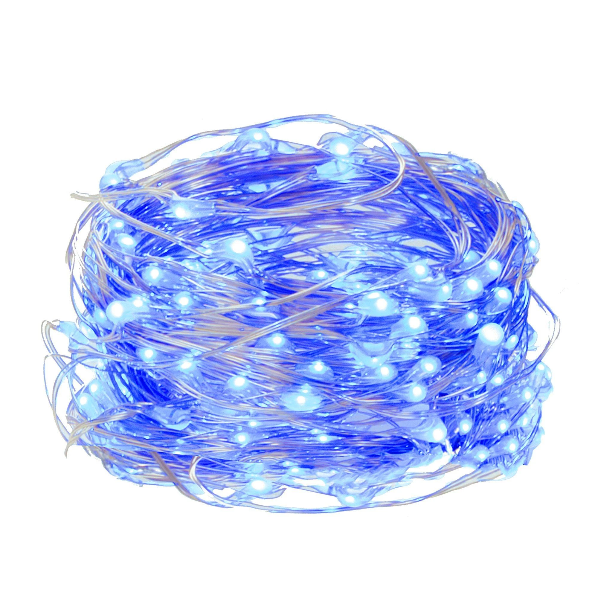 Springos Kalėdų eglutės girlianda su 300 LED lempučių, mėlyna