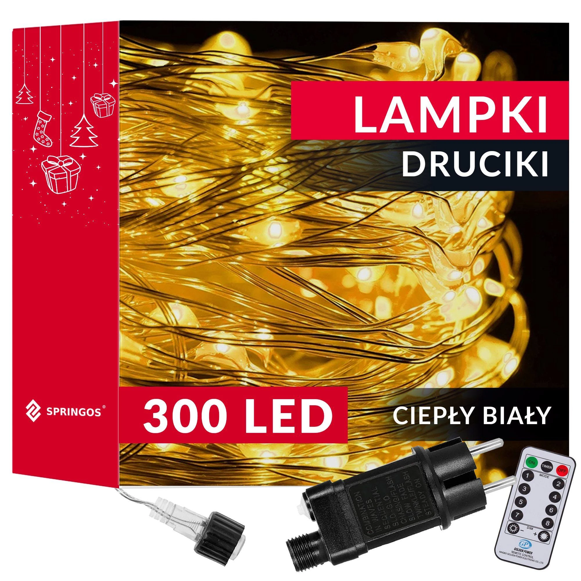 Kalėdinės girliandos Springos CL0312 su 300 LED lemputėmis