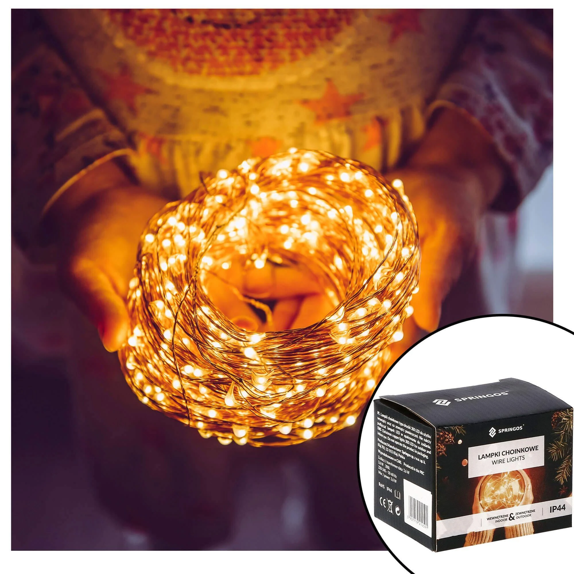Kalėdinės girliandos Springos CL0312 su 300 LED lemputėmis