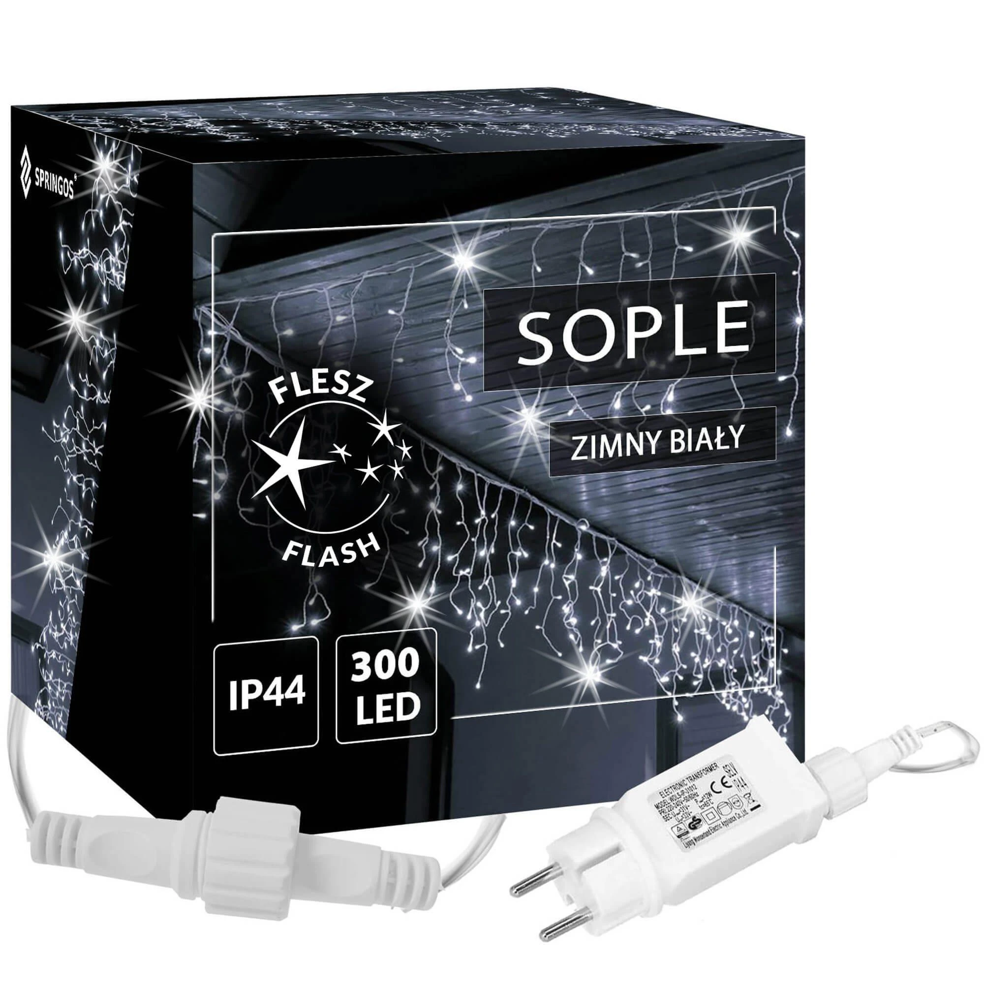 Springos Šventinė LED girlianda su blykstės efektu, 12 m, 300 LED