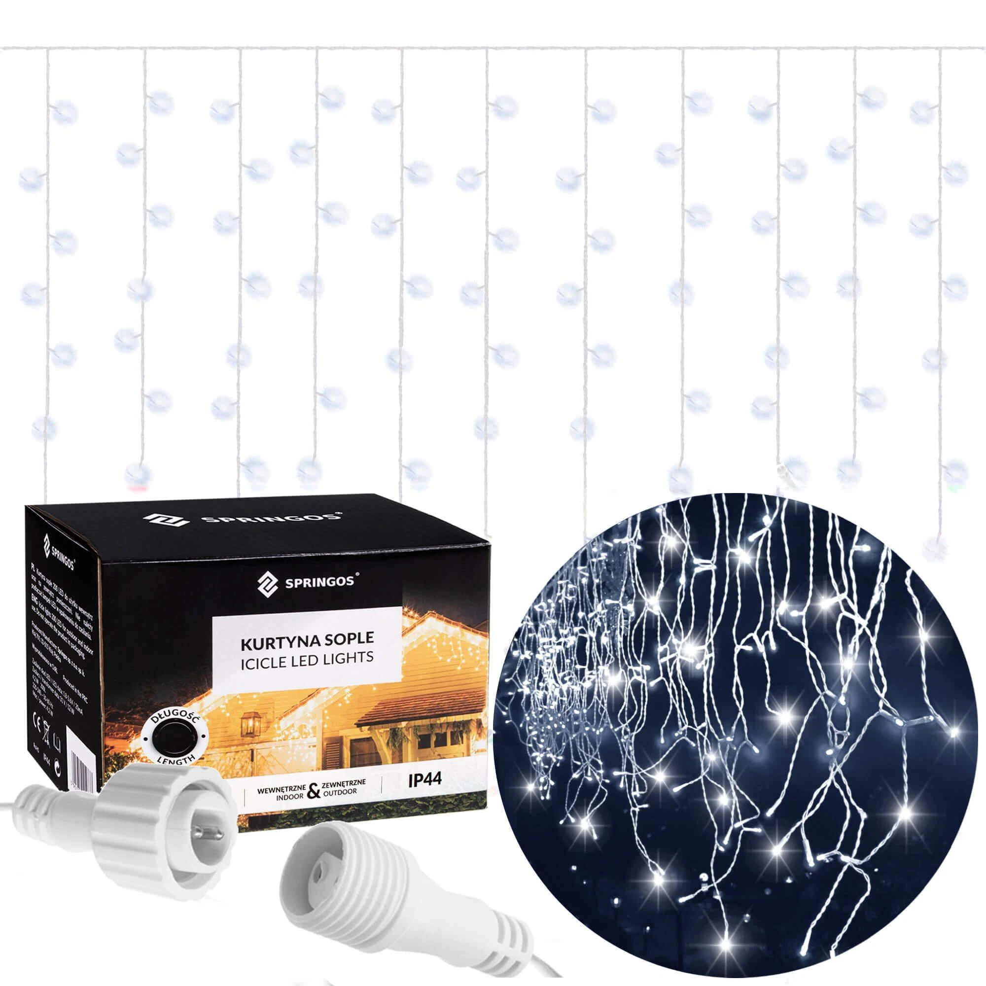 Springos Šventinė LED girlianda su blykstės efektu, 12 m, 300 LED