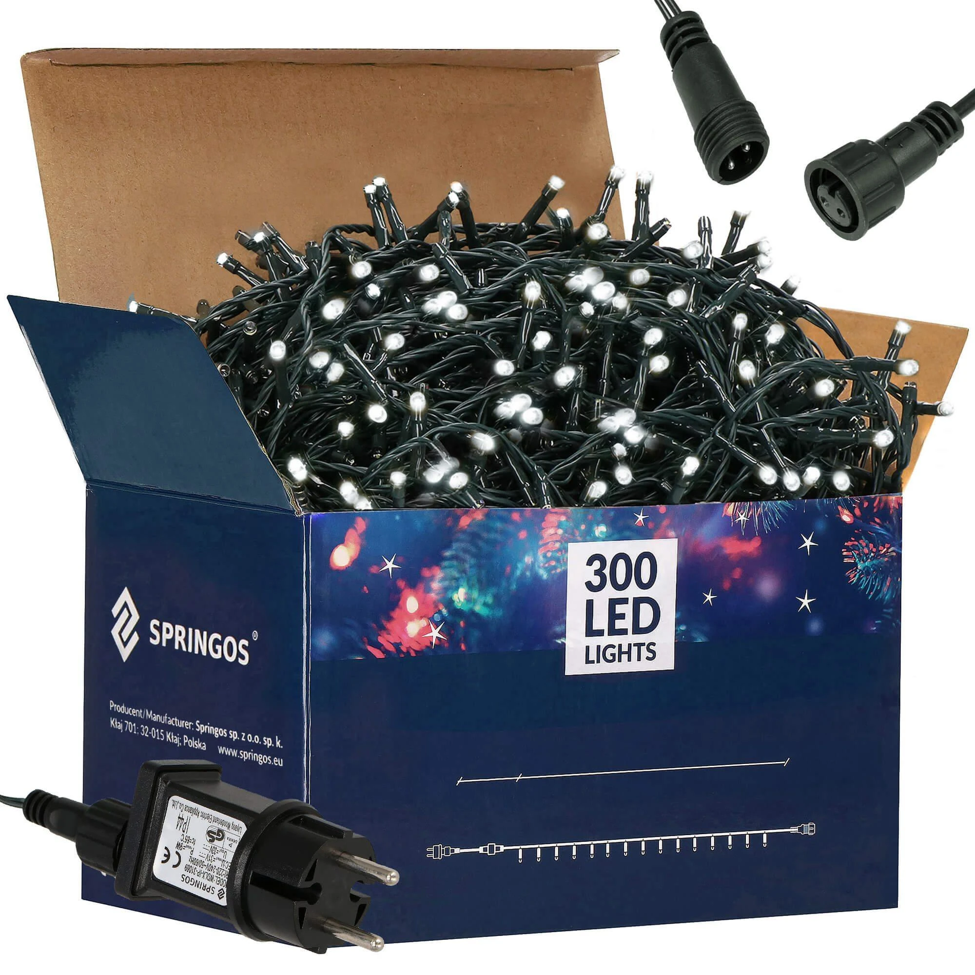 Kalėdinės lemputės Springos 300 LED, 15 m