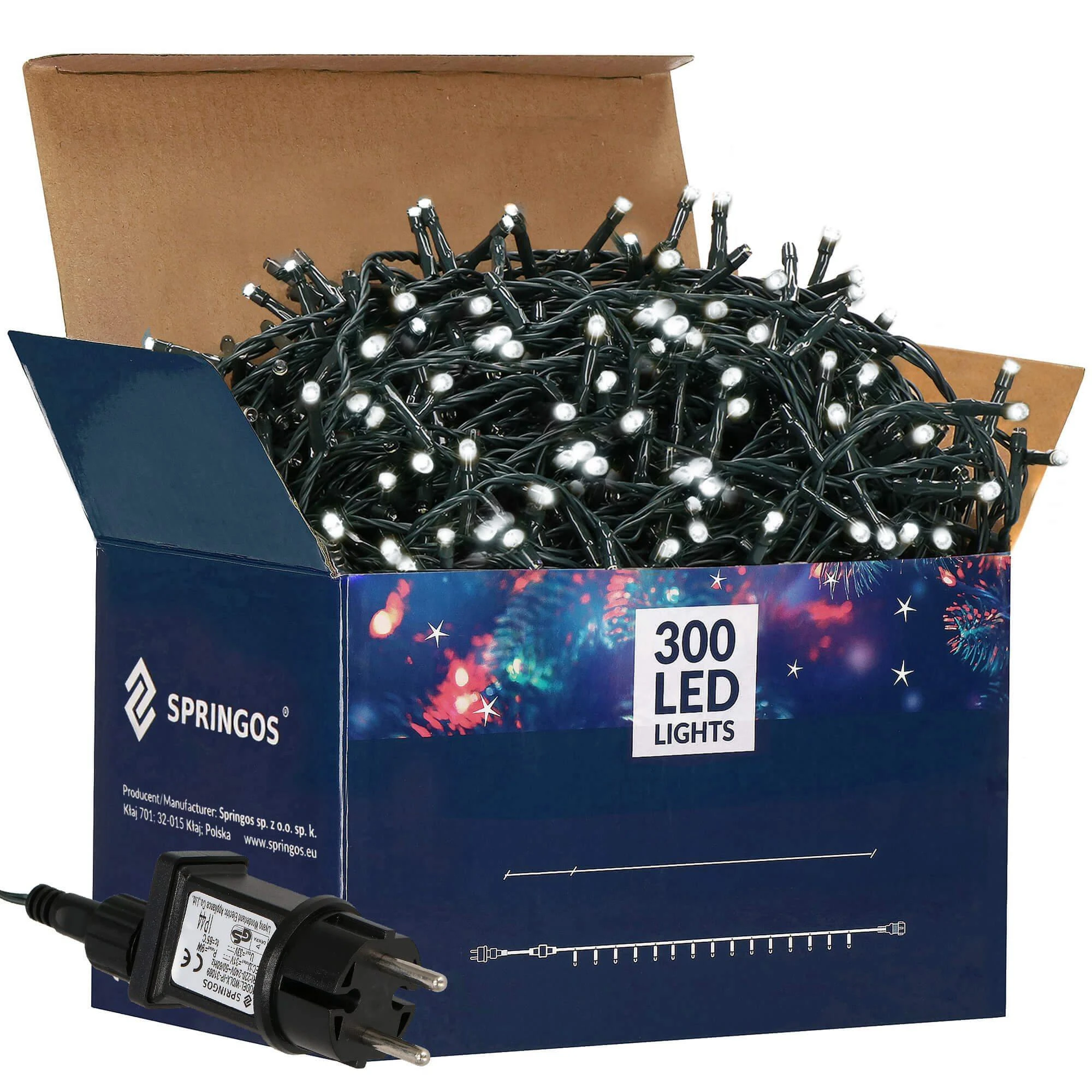 Kalėdinės lemputės Springos 300 LED, 15 m