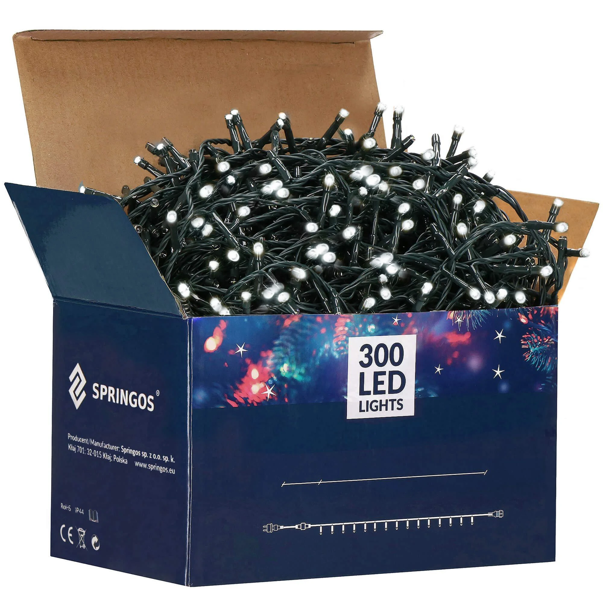 Kalėdinės lemputės Springos 300 LED, 15 m