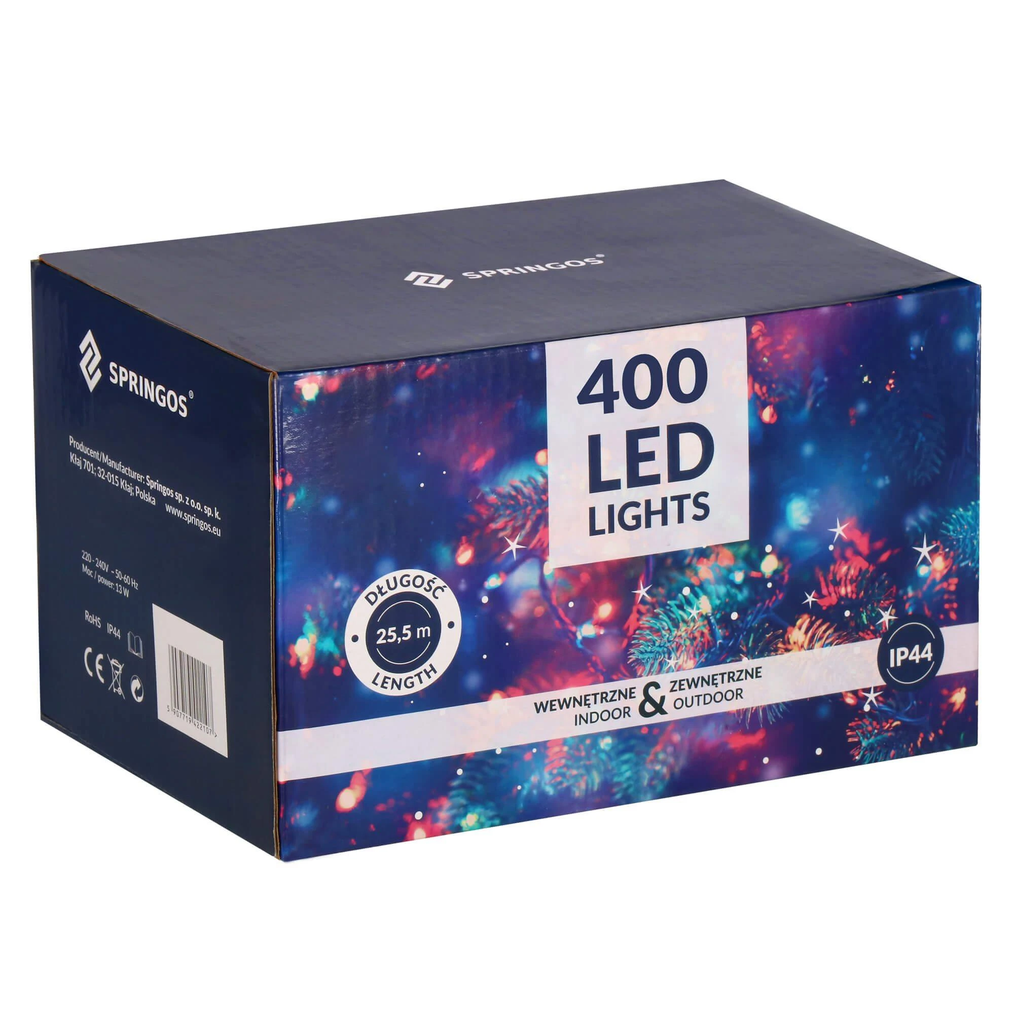 Kalėdinės lemputės Springos 400 LED, šilta balta, IP44