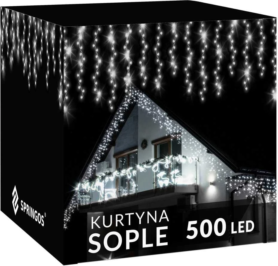 Kalėdinės lemputės Springos 500 LED su 8 funkcijomis