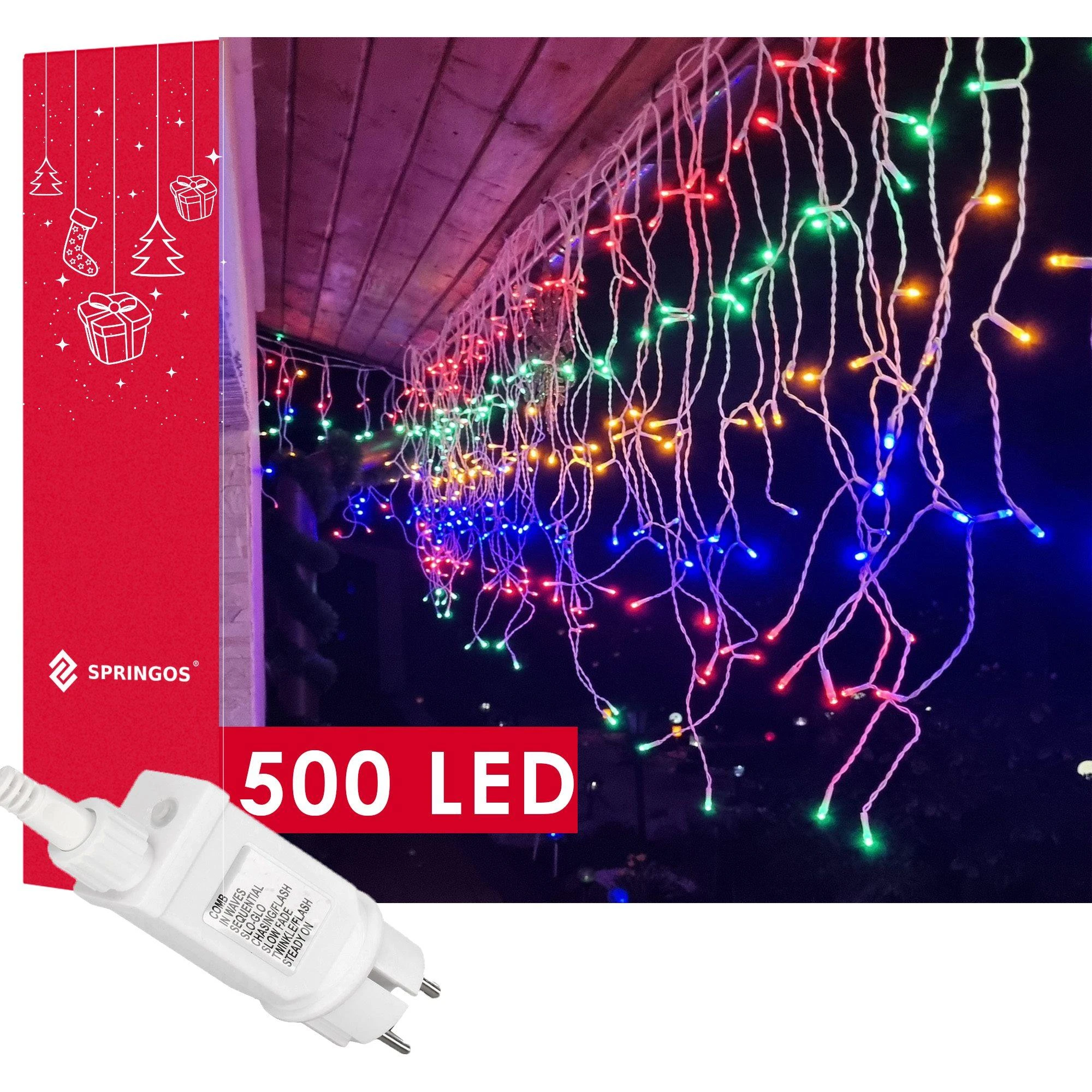 Kalėdinės lemputės Springos CL0503, 20 m, 500 LED