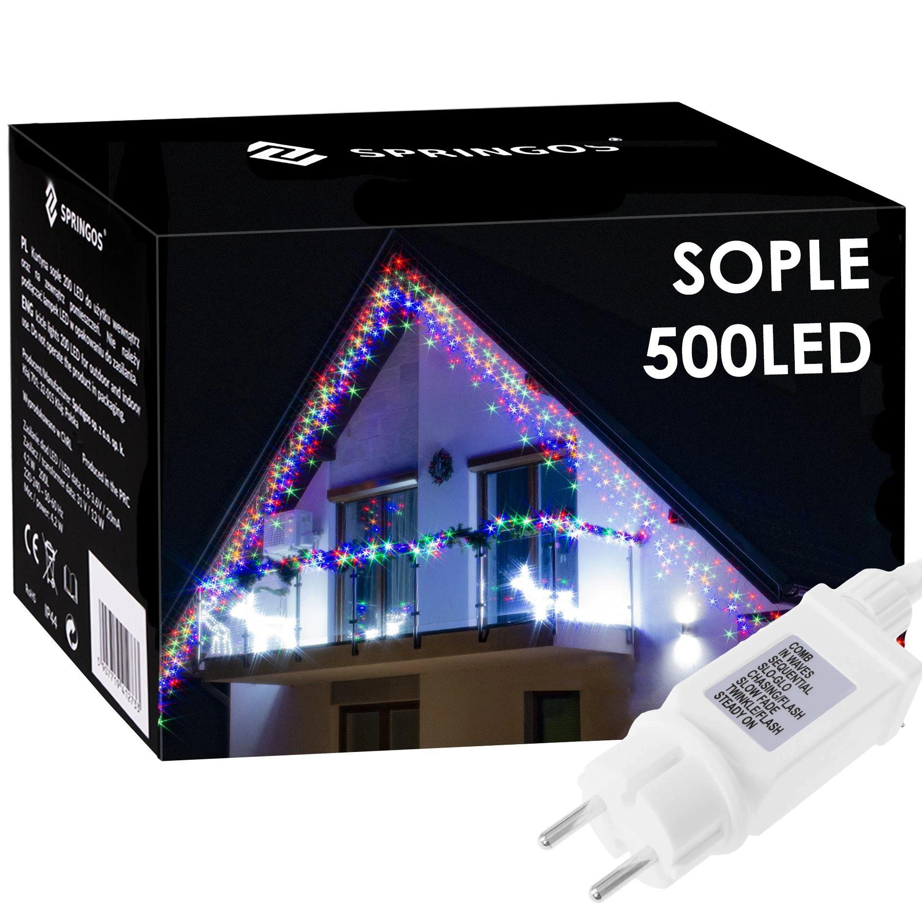 Kalėdinės lemputės Springos CL0503, 20 m, 500 LED