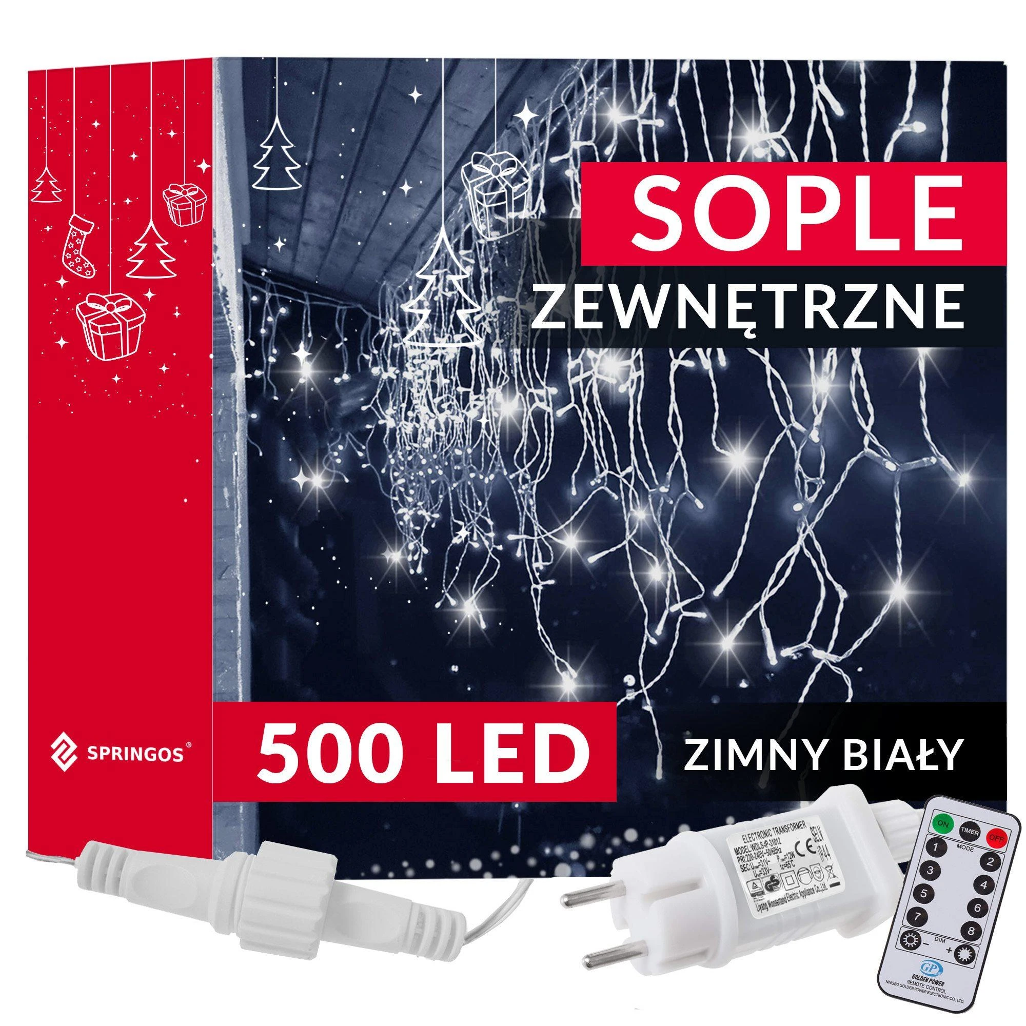 Kalėdinės lemputės Springos CL0504, 500 LED, 20 m