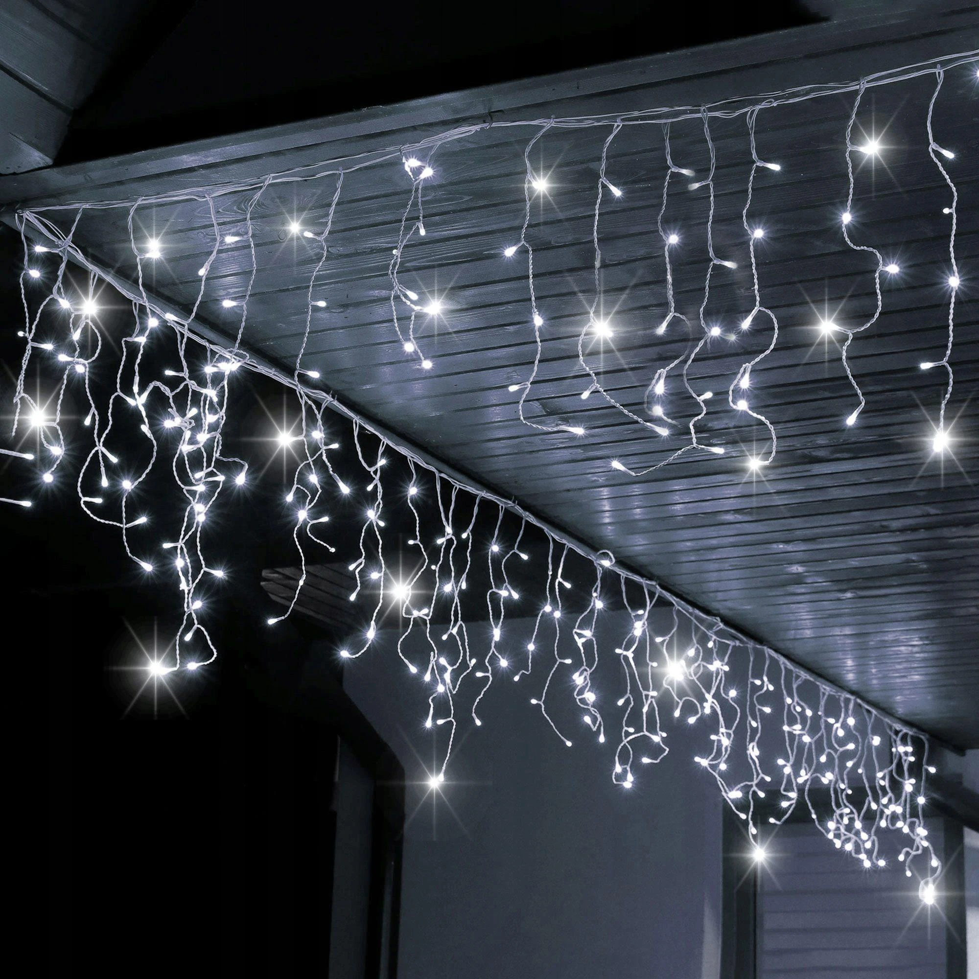Kalėdinės lemputės Springos 500 LED, 20 m, šaltai baltos, lauko ir vidaus naudojimui