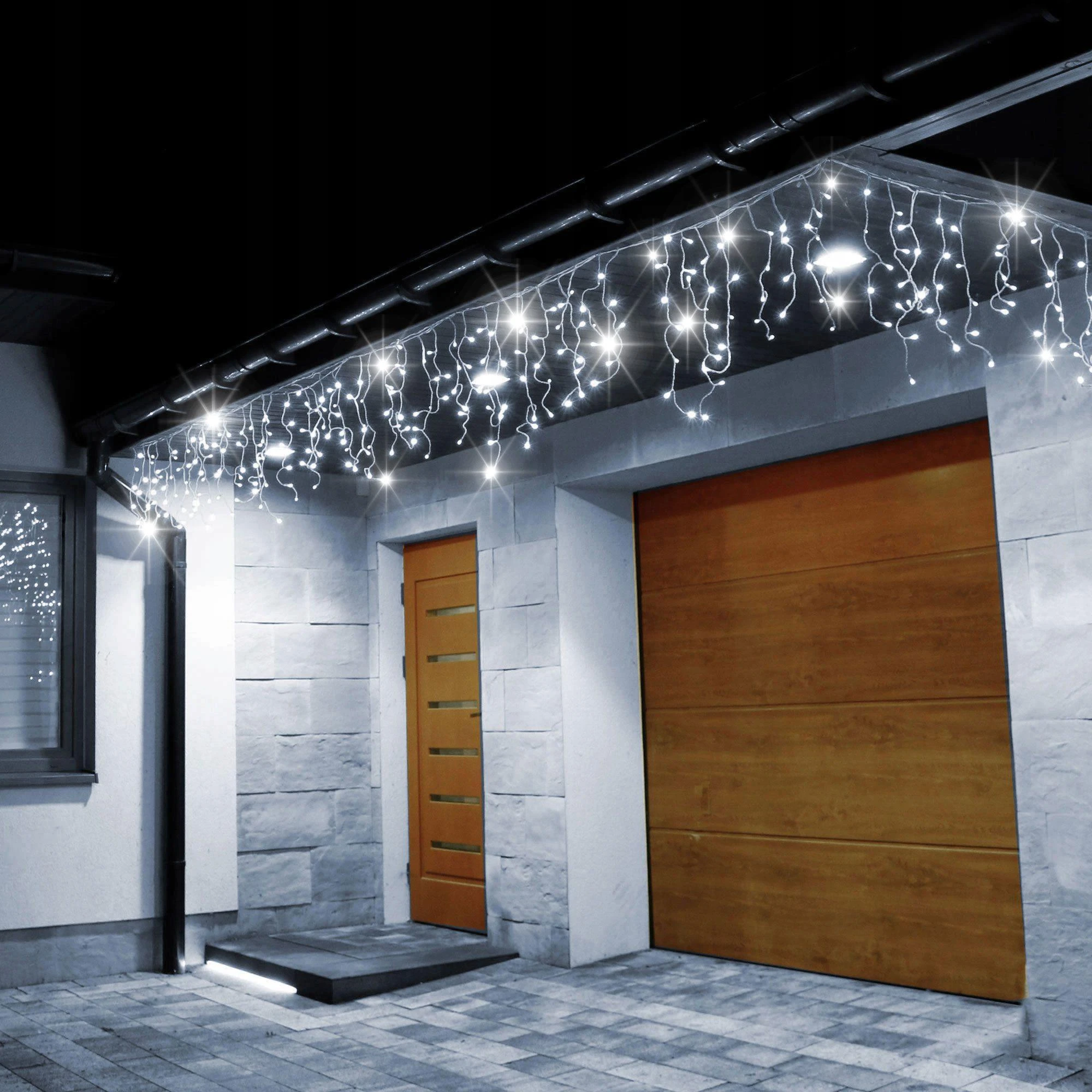 Kalėdinės lemputės Springos 500 LED, 20 m, šaltai baltos, lauko ir vidaus naudojimui