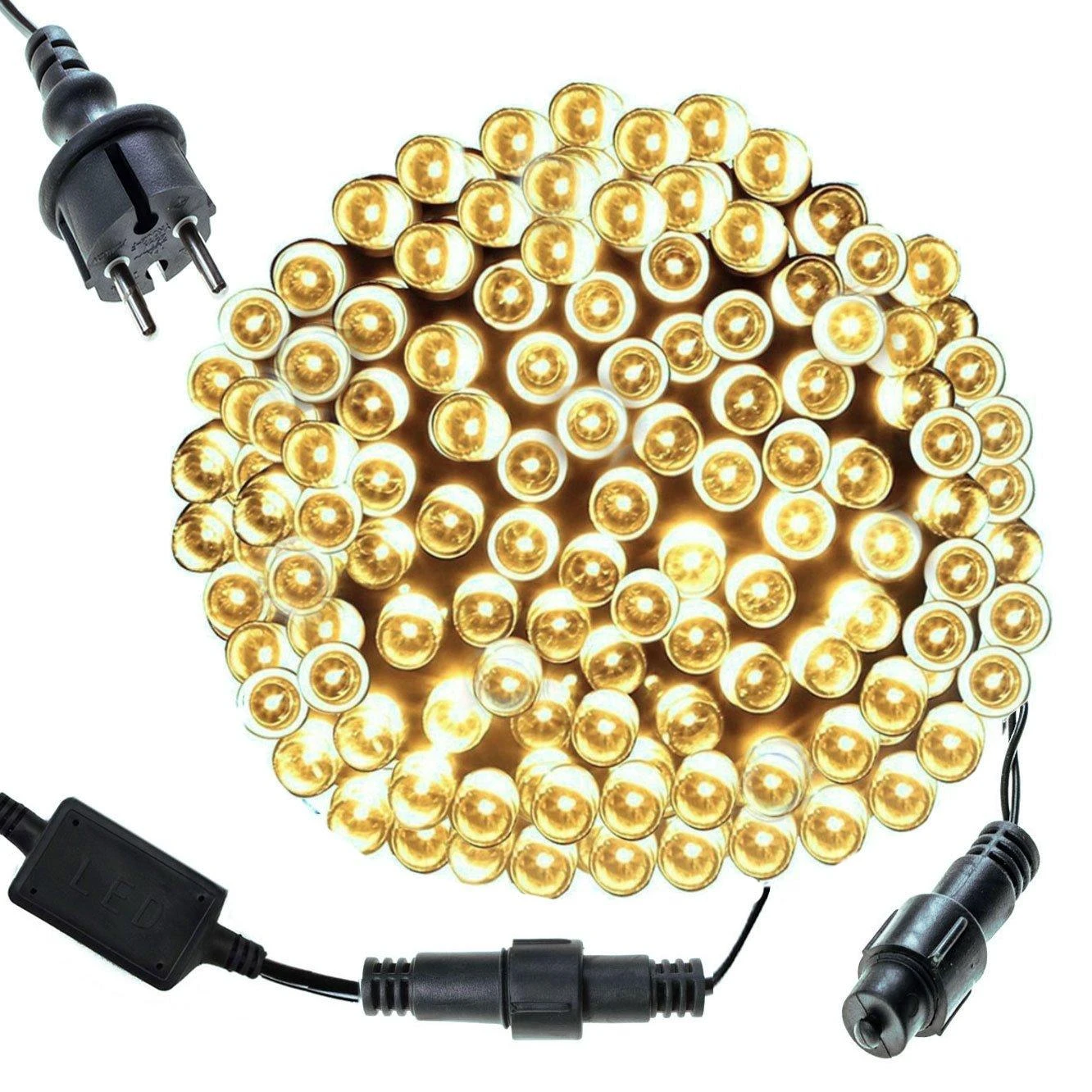 Kalėdinės girliandos Springos 500 LED 31,5 m šiltai baltos