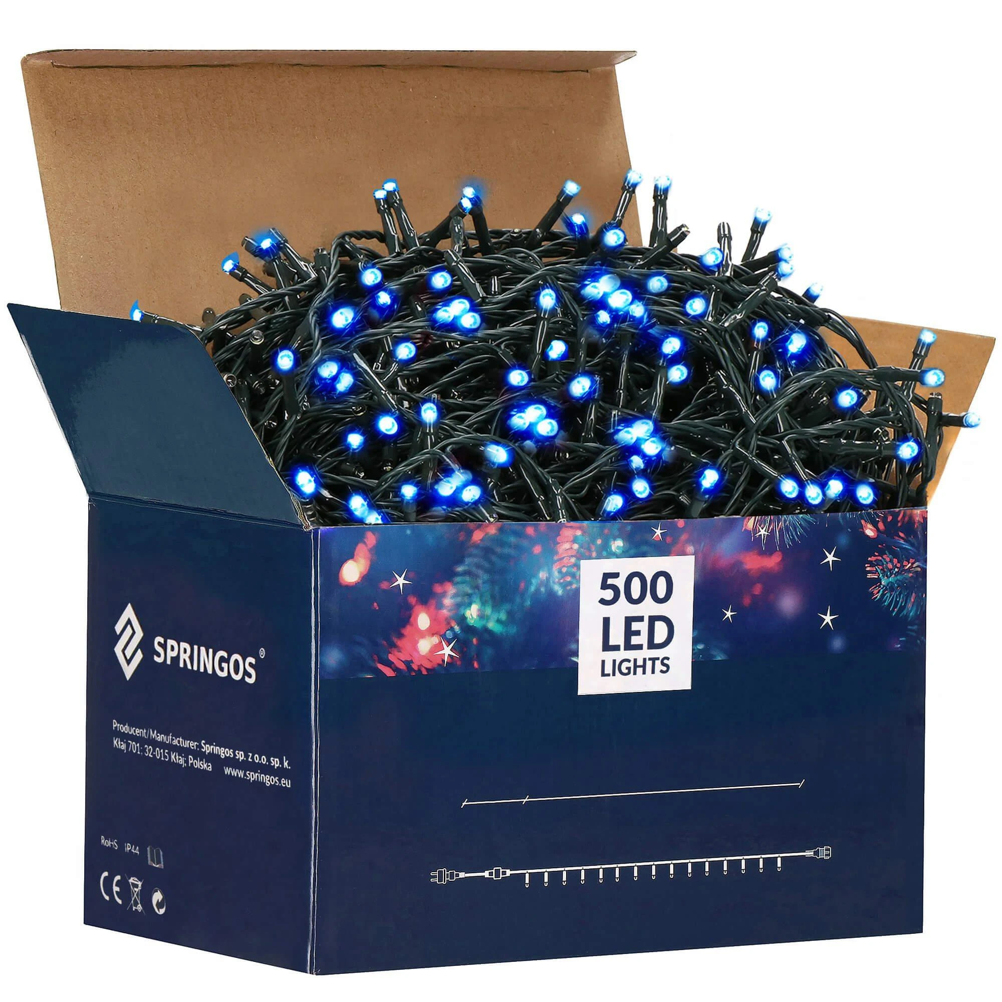 Kalėdinė girlianda Springos 500 LED, 41,5 m, IP44