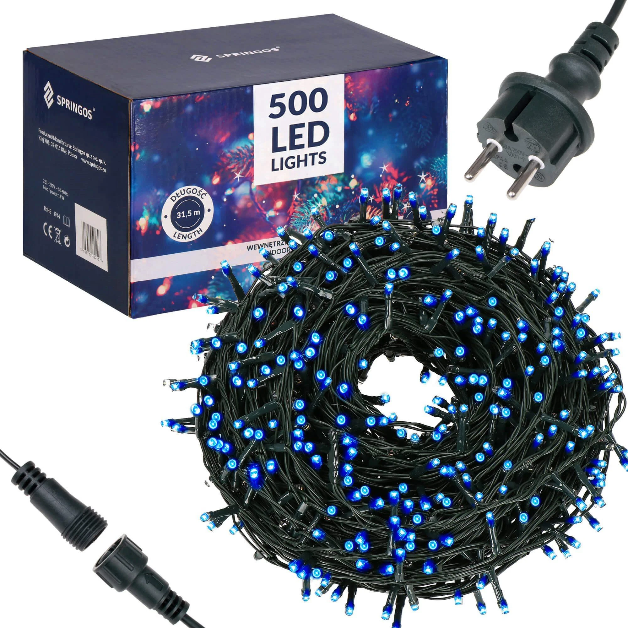 Kalėdinė girlianda Springos 500 LED, 41,5 m, IP44