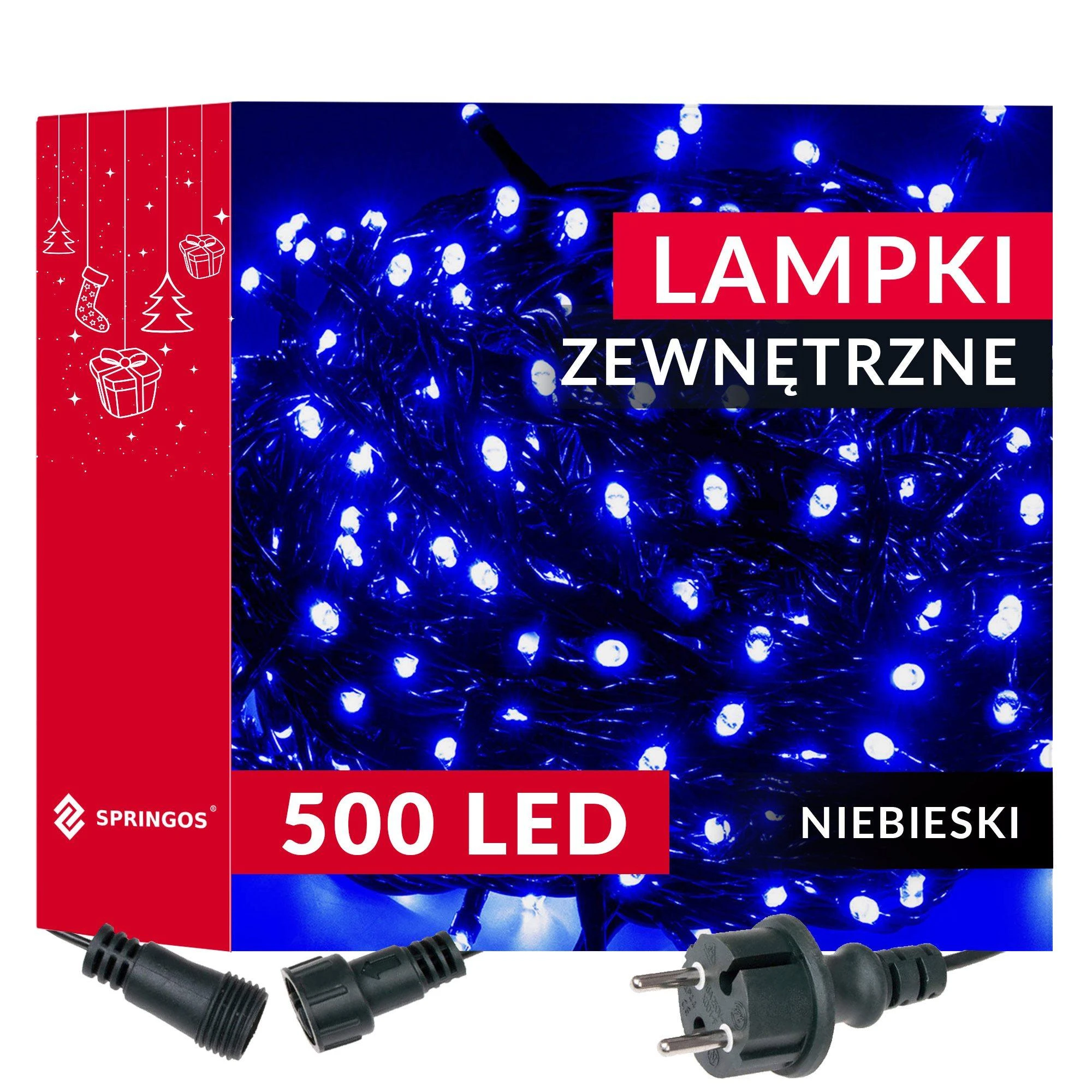 Kalėdinė girlianda Springos 500 LED, 41,5 m, IP44