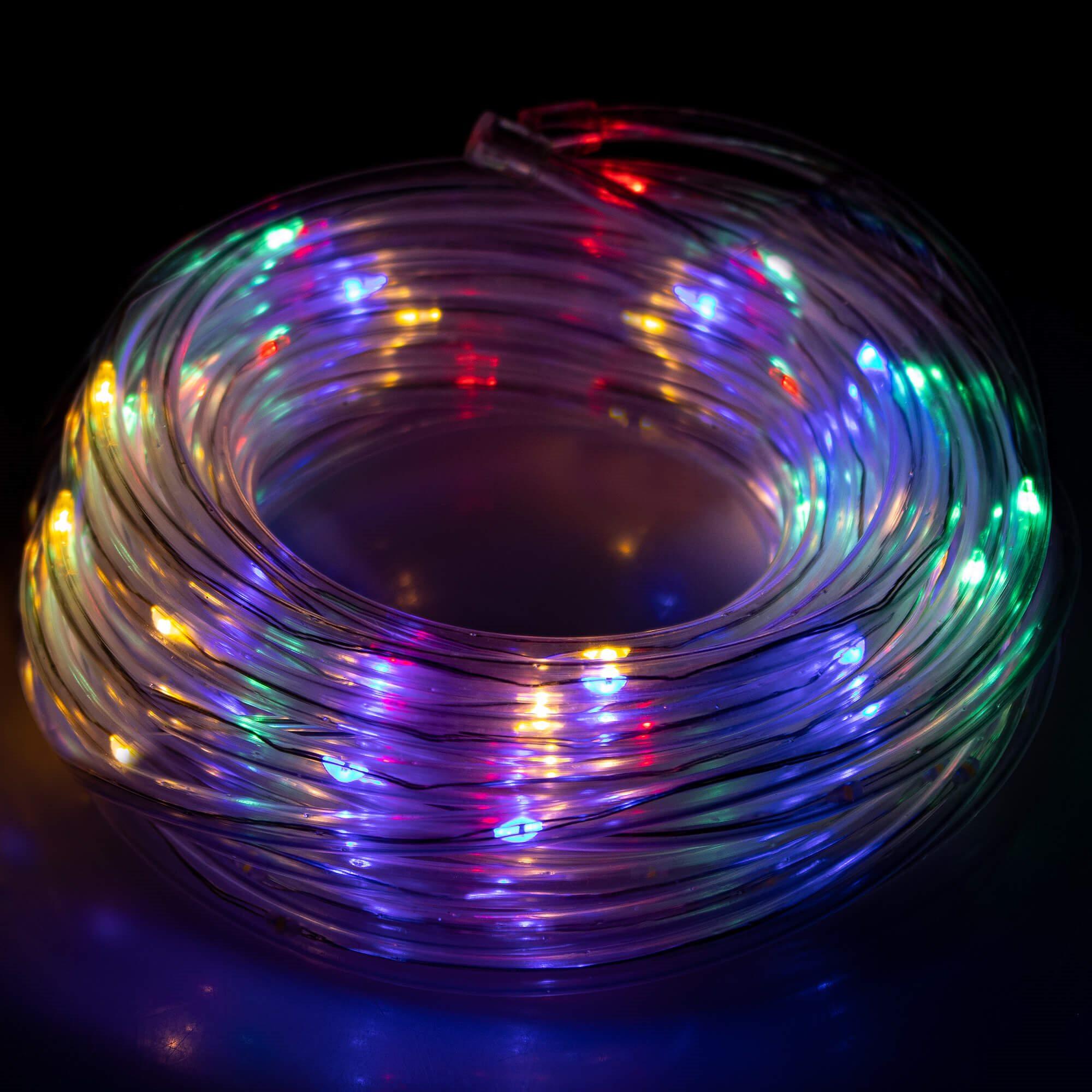 LED kalėdinė girlianda Springos, 5,7 m, daugiaspalvė, 50 LED, IP44