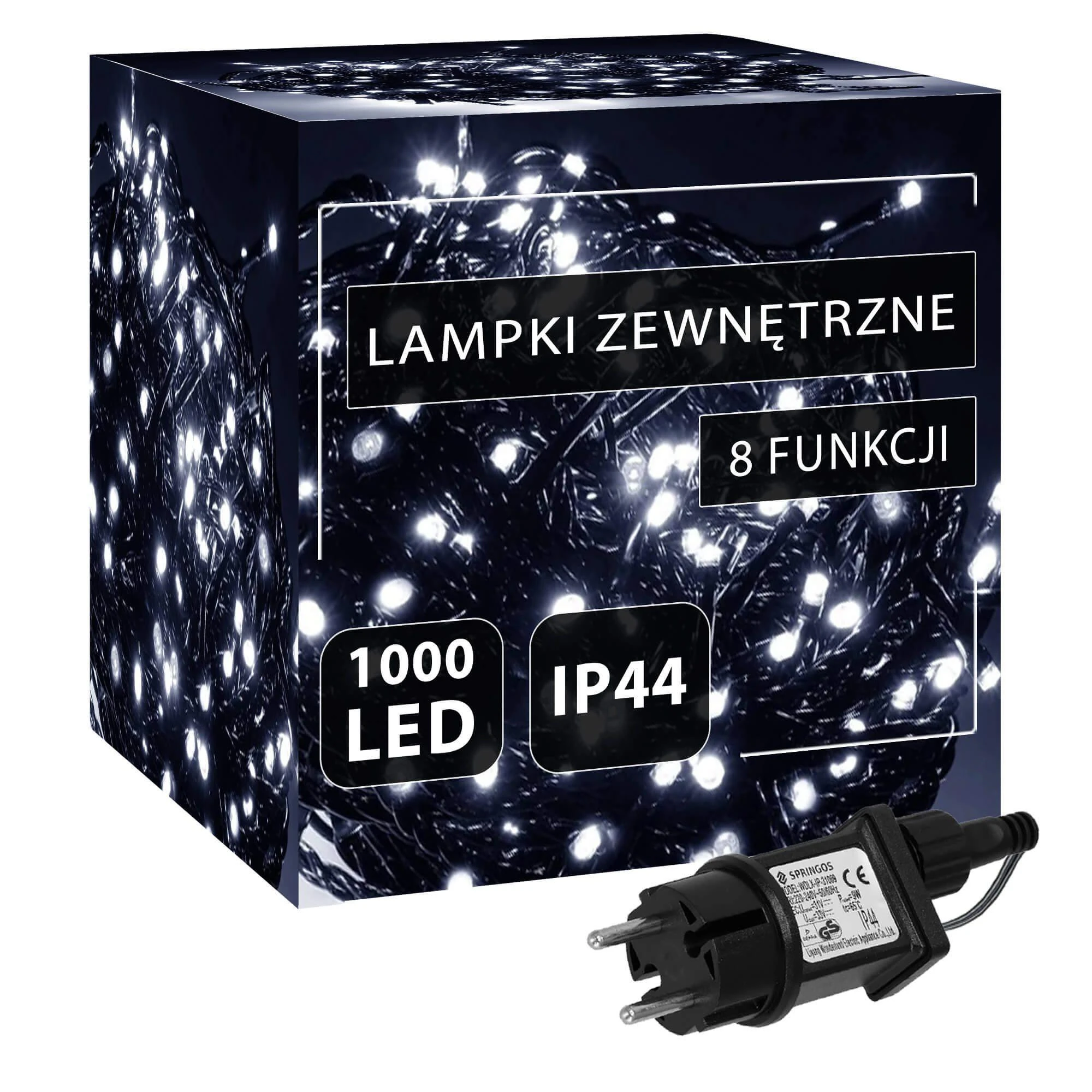 Kalėdinės lempos Springos CL1000, 1000 LED, 50 m