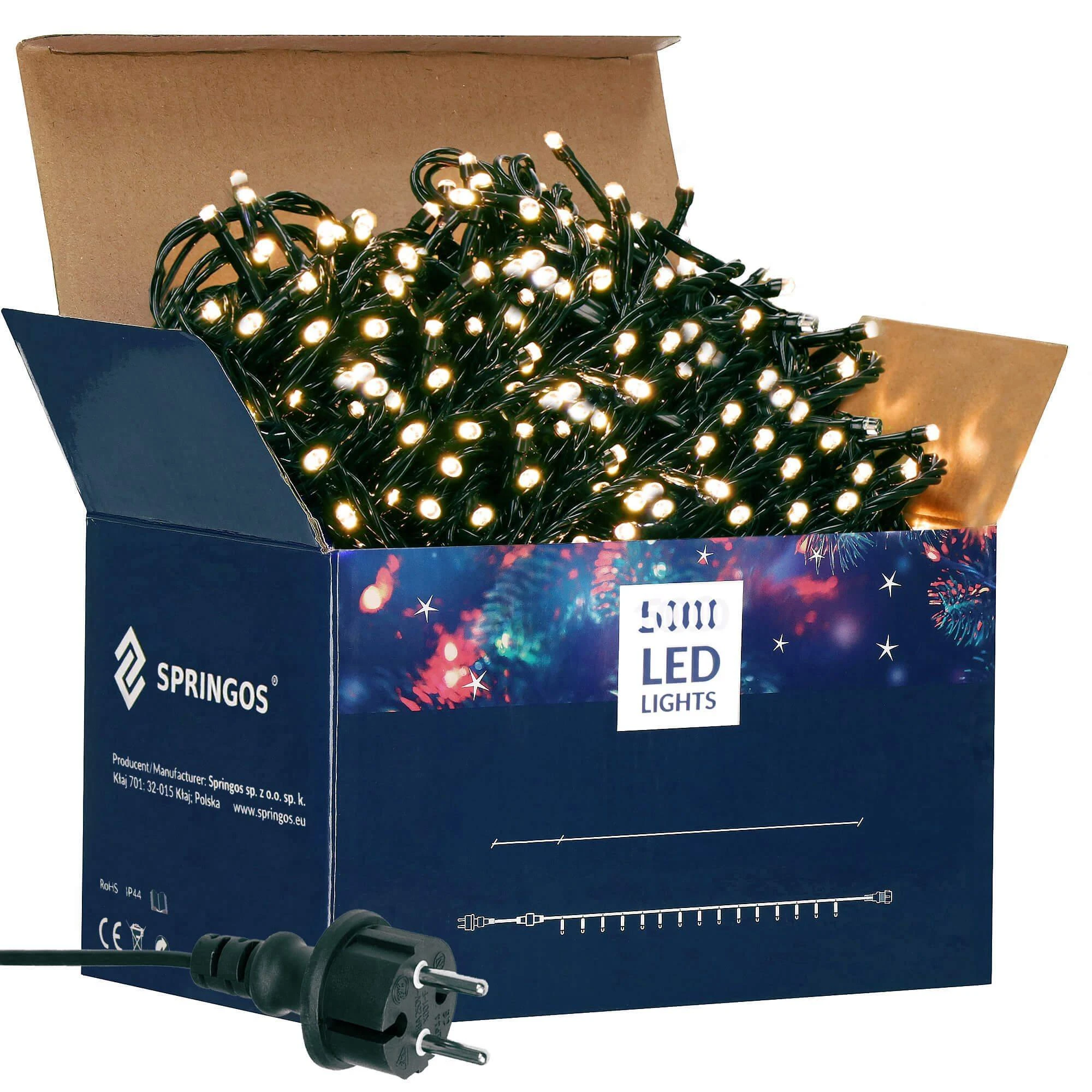 Kalėdinės lemputės Springos CL1003 1000 LED 60 m