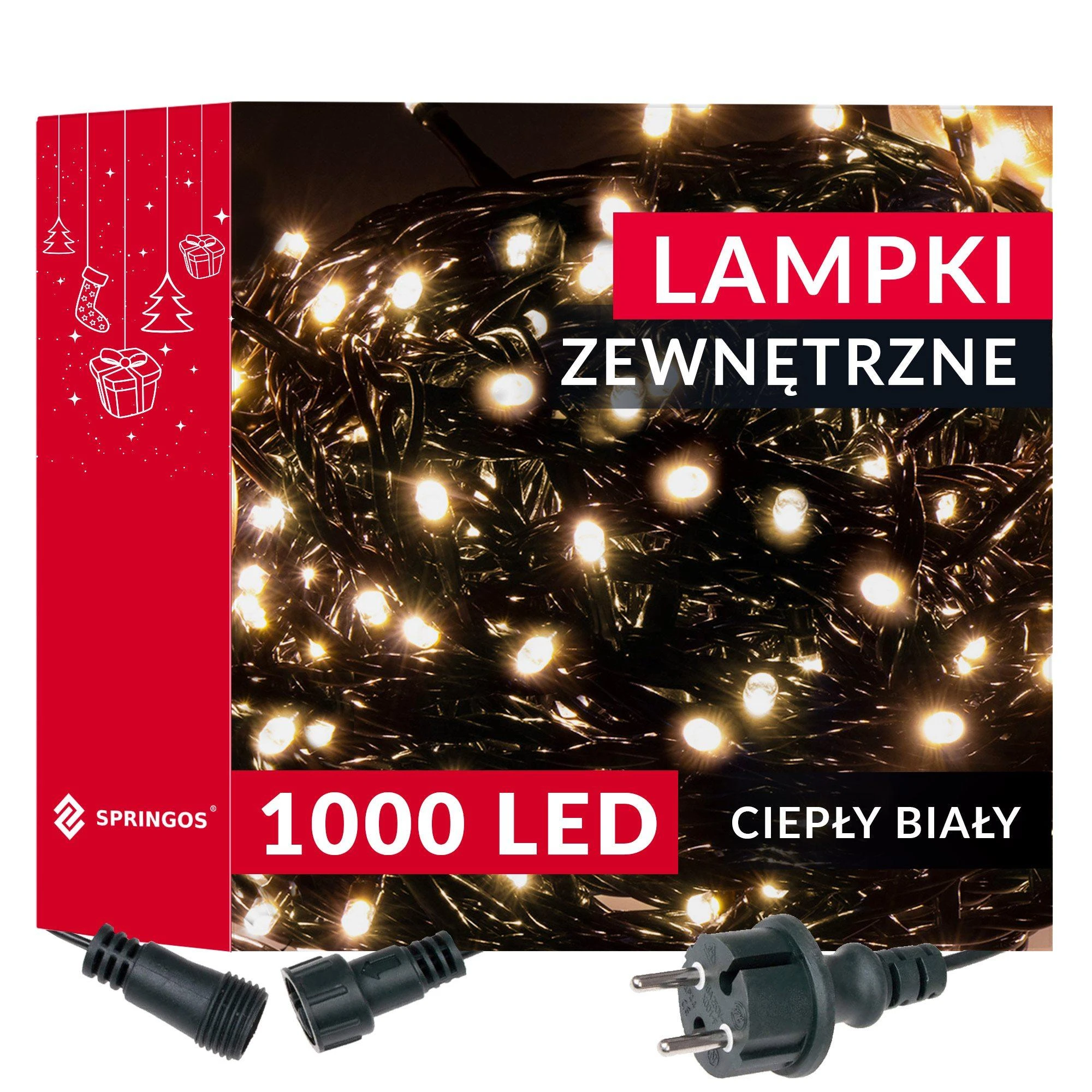 Kalėdinės lemputės Springos CL1003 1000 LED 60 m
