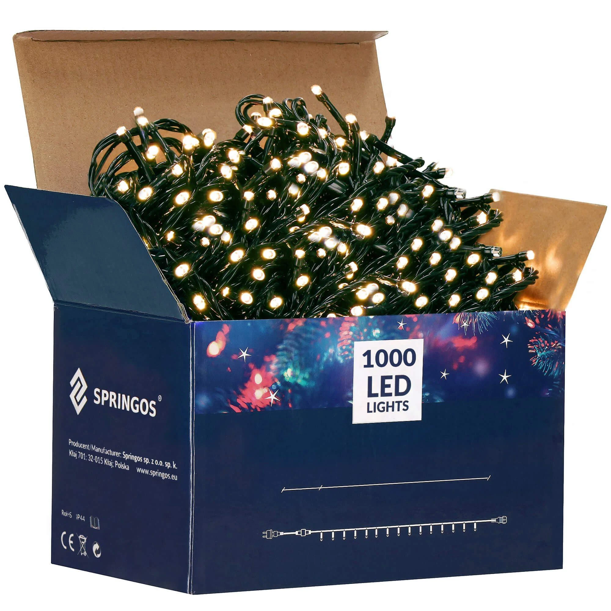 Kalėdinės lemputės Springos CL1003 1000 LED 60 m