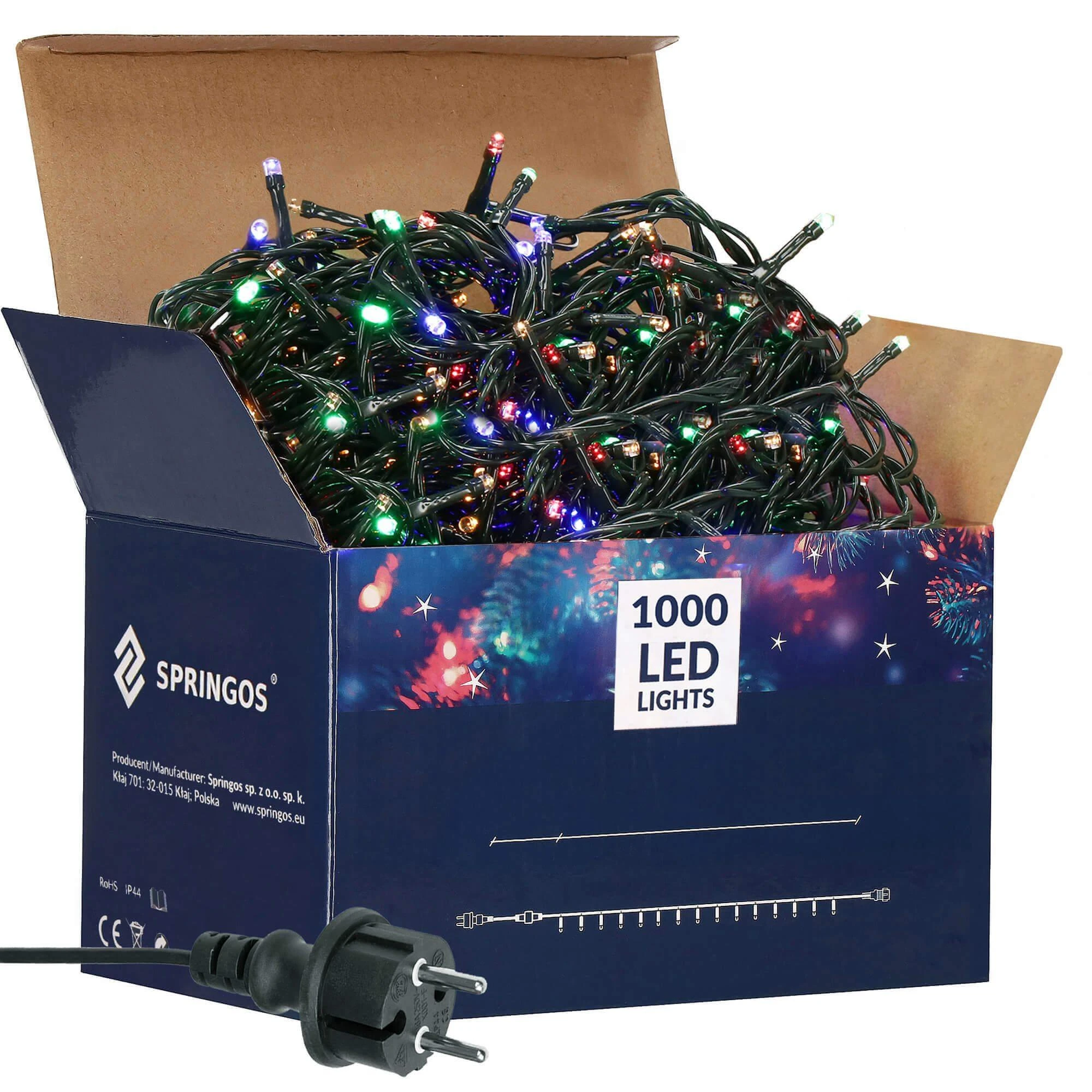 Kalėdinės lemputės Springos CL1005 1000 LED 60 m