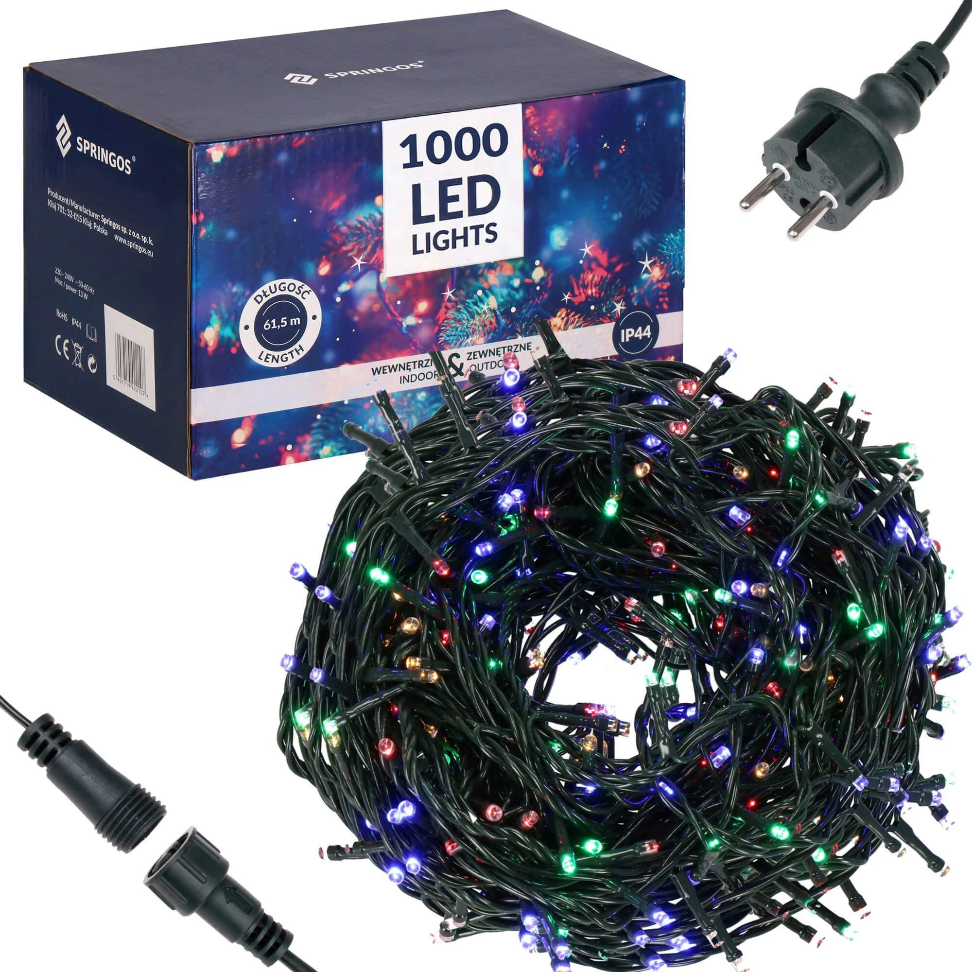 Kalėdinės lemputės Springos CL1005 1000 LED 60 m