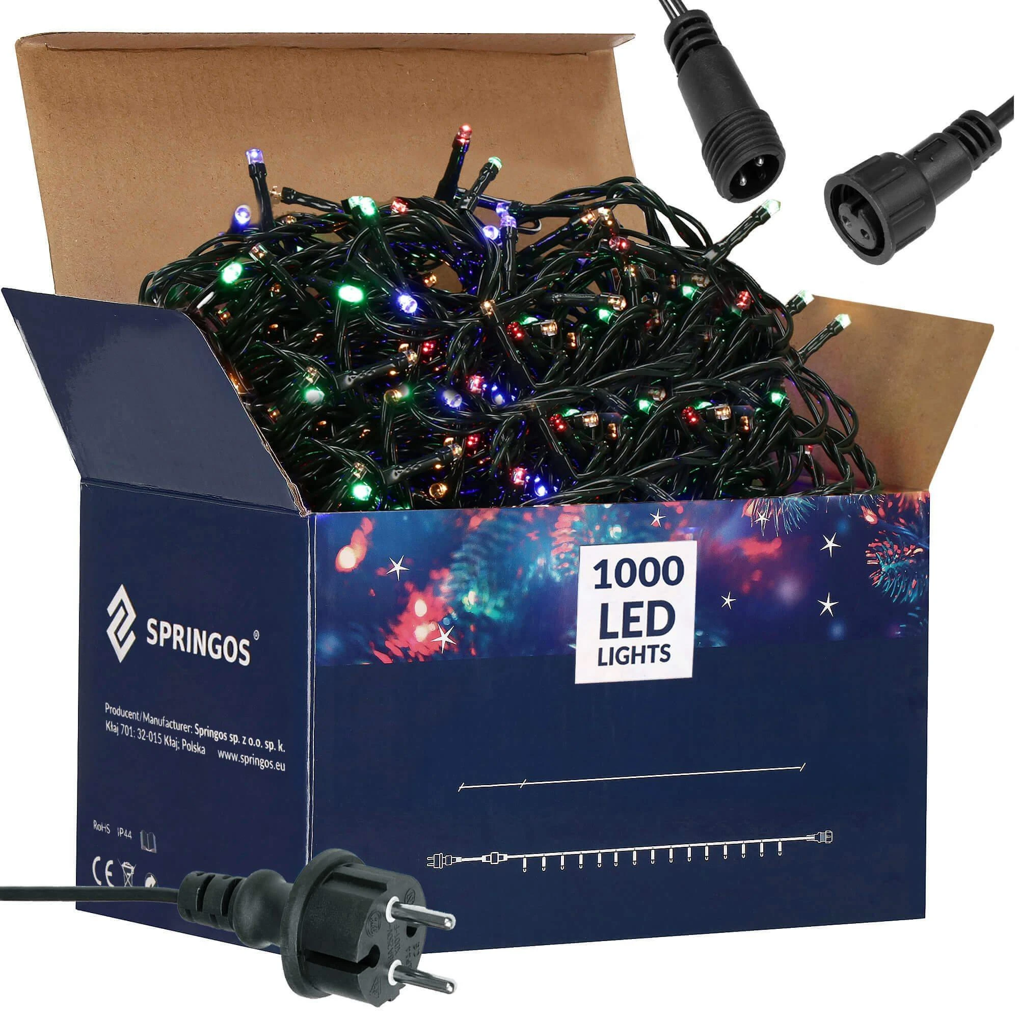 Kalėdinės lemputės Springos CL1005 1000 LED 60 m