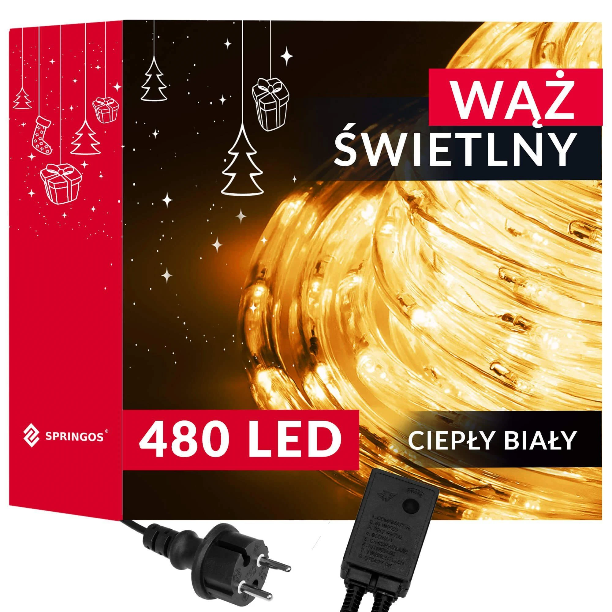 Šviesos girlianda Springos 480 LED 21,5 m