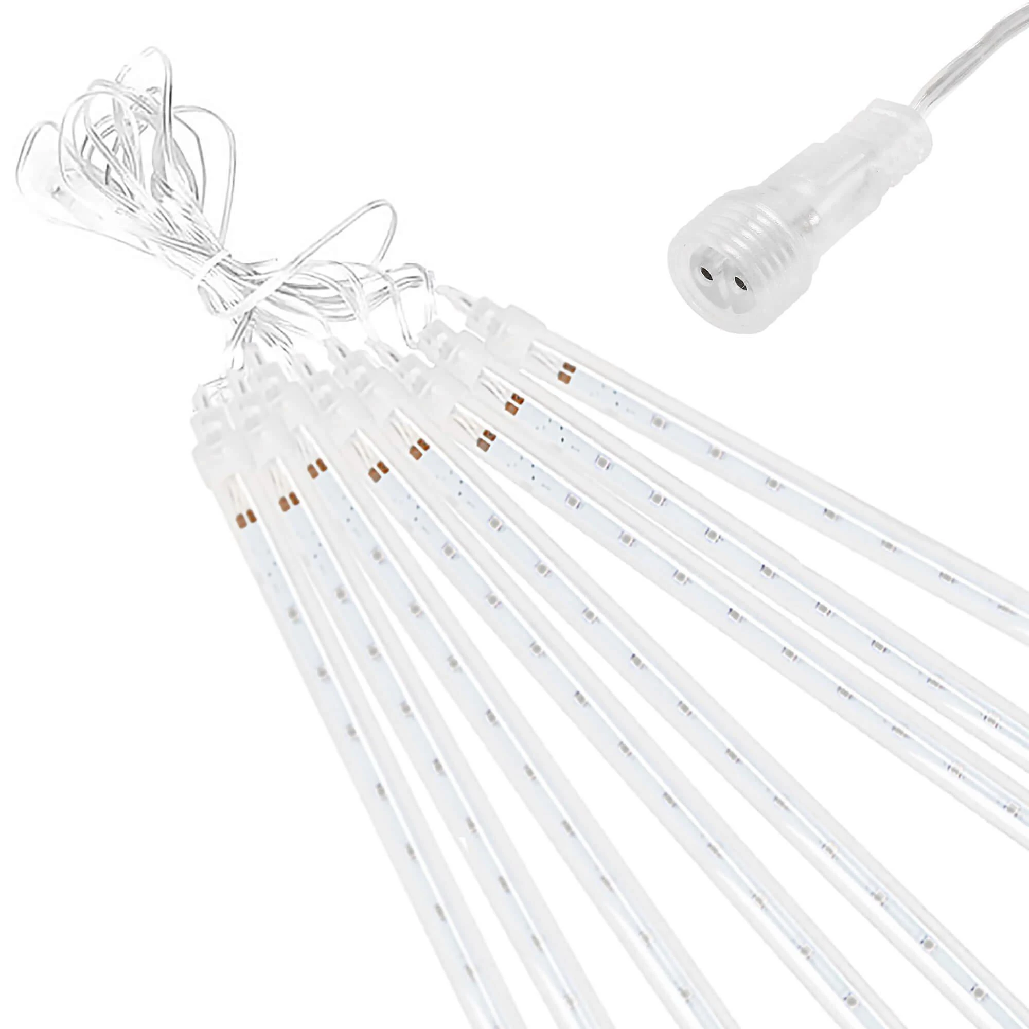 Springos Šviesos girlianda su varvekliais, krintančio sniego efektas, 144 LED, 3 m
