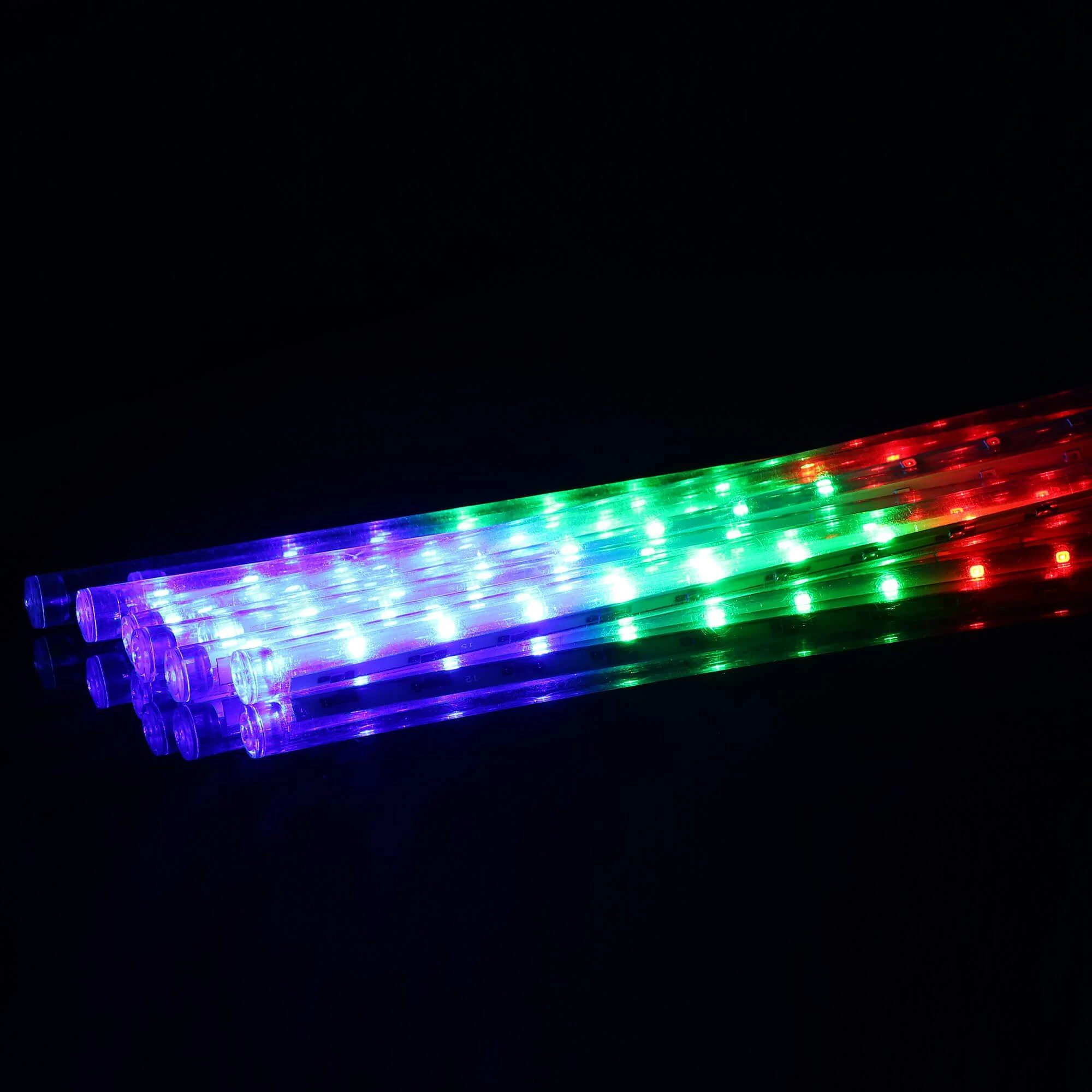 Springos Šviesos girlianda su varvekliais, krintančio sniego efektas, 144 LED, 3 m