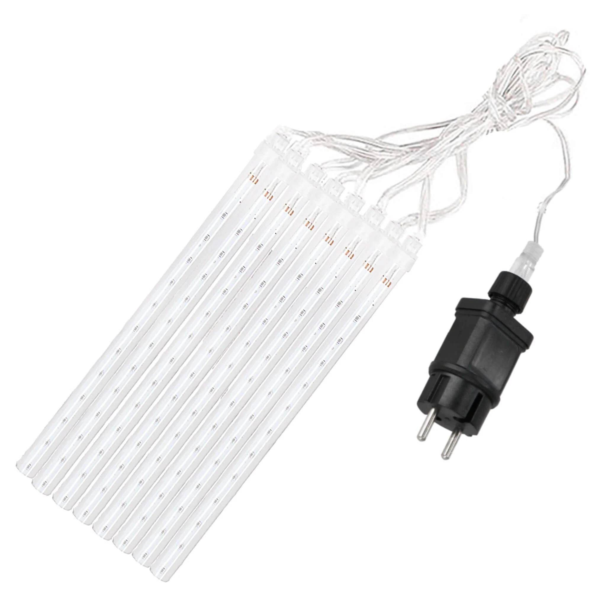 Springos Šviesos girlianda su varvekliais, krintančio sniego efektas, 144 LED, 3 m