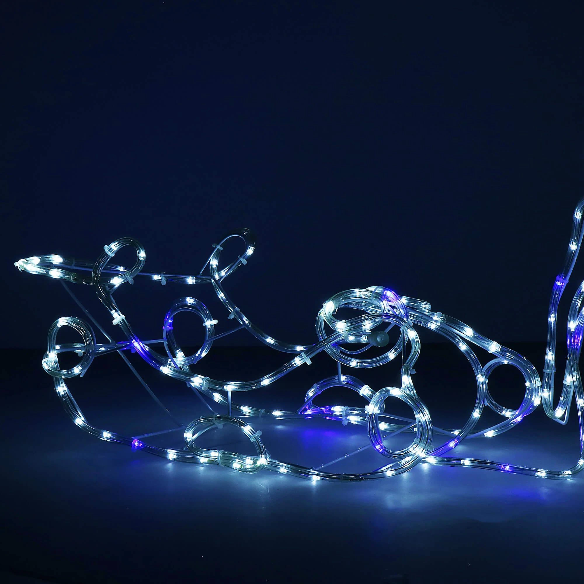 Springos Kalėdinis elnias su rogėmis, 288 LED