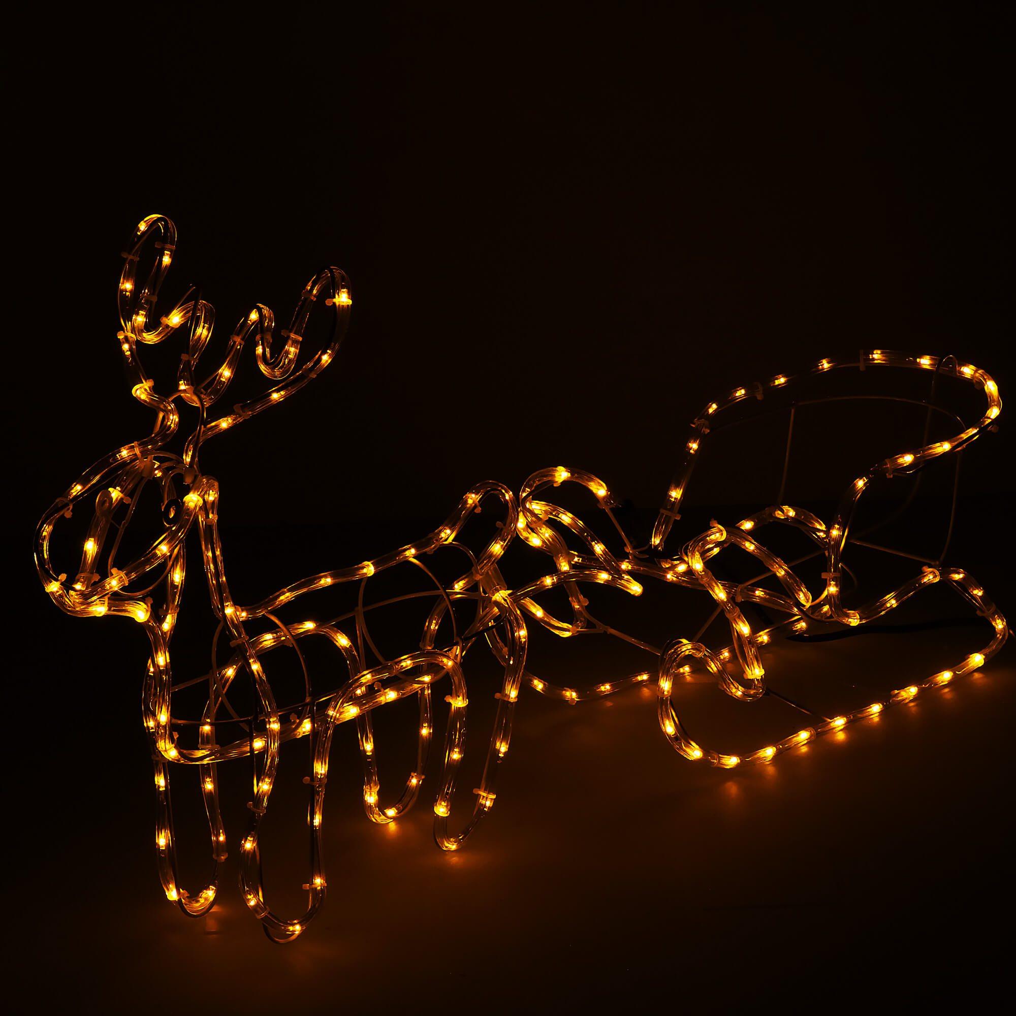Kalėdų elnias su rogėmis Springos 192 LED, IP44