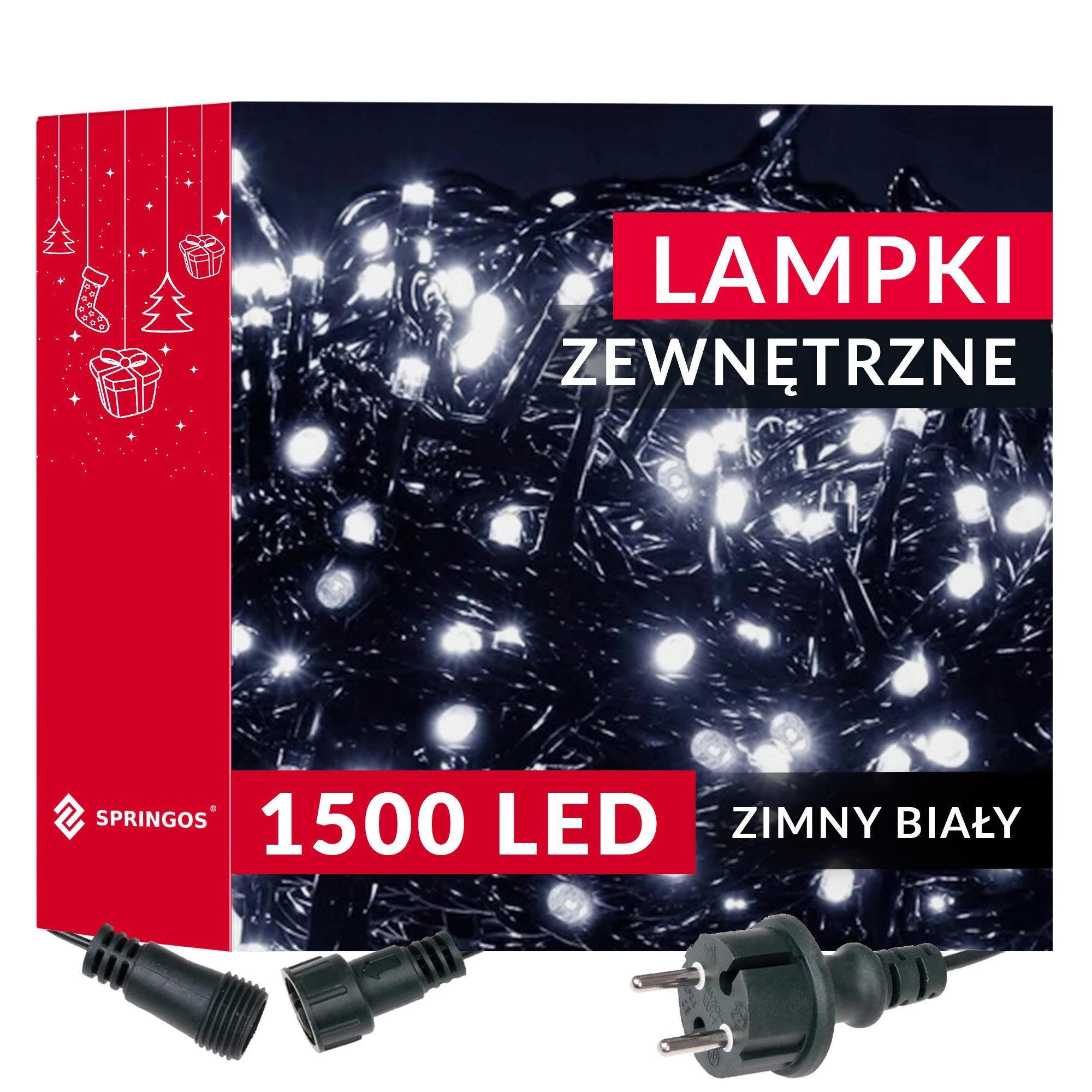 Kalėdinės lemputės Springos CL1501 1500 Led 90 m