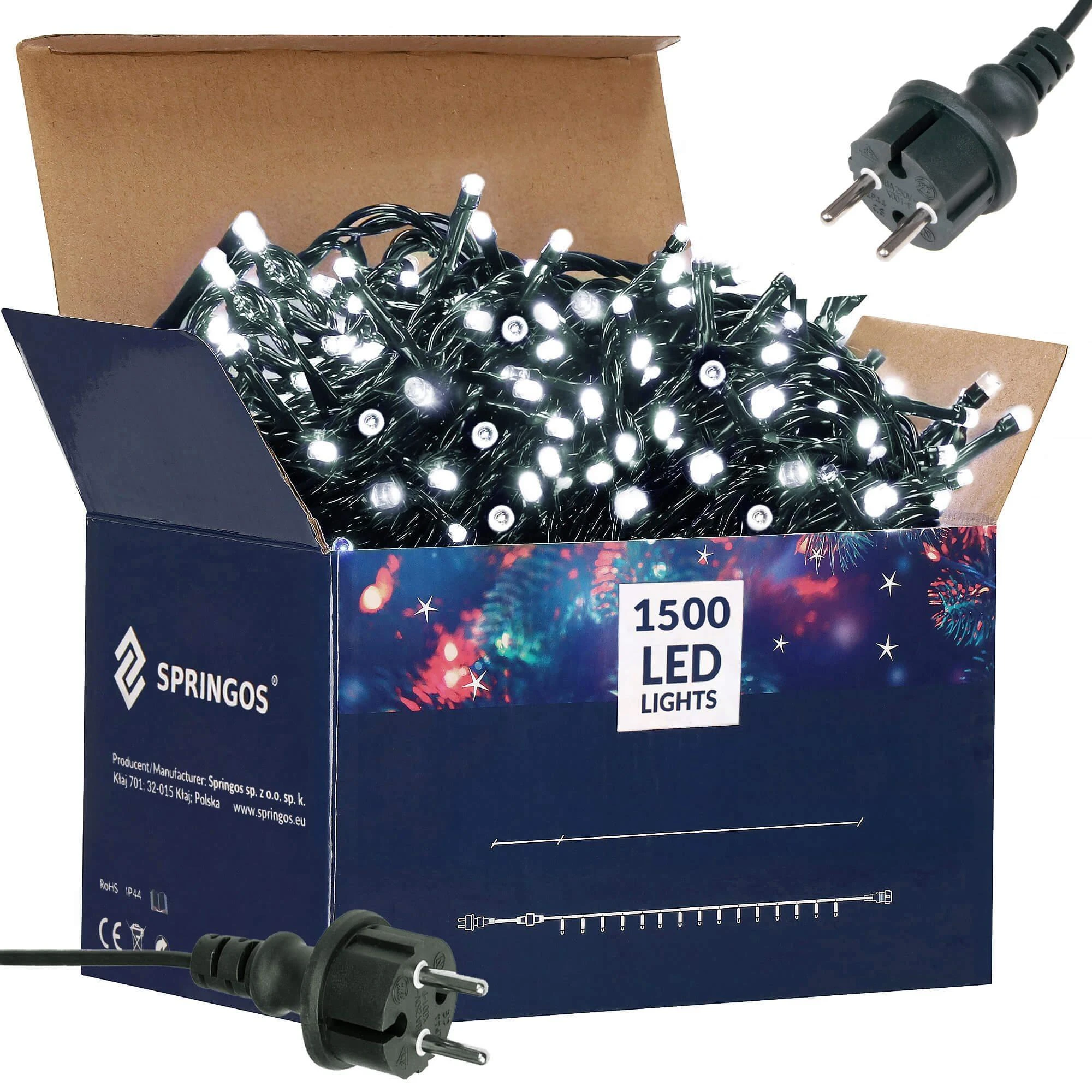 Kalėdinės lemputės Springos CL1501 1500 Led 90 m