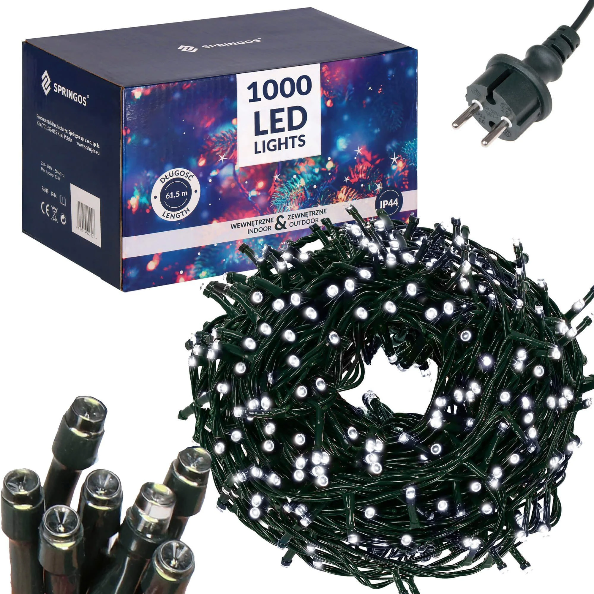 Kalėdinės lemputės Springos CL1501 1500 Led 90 m