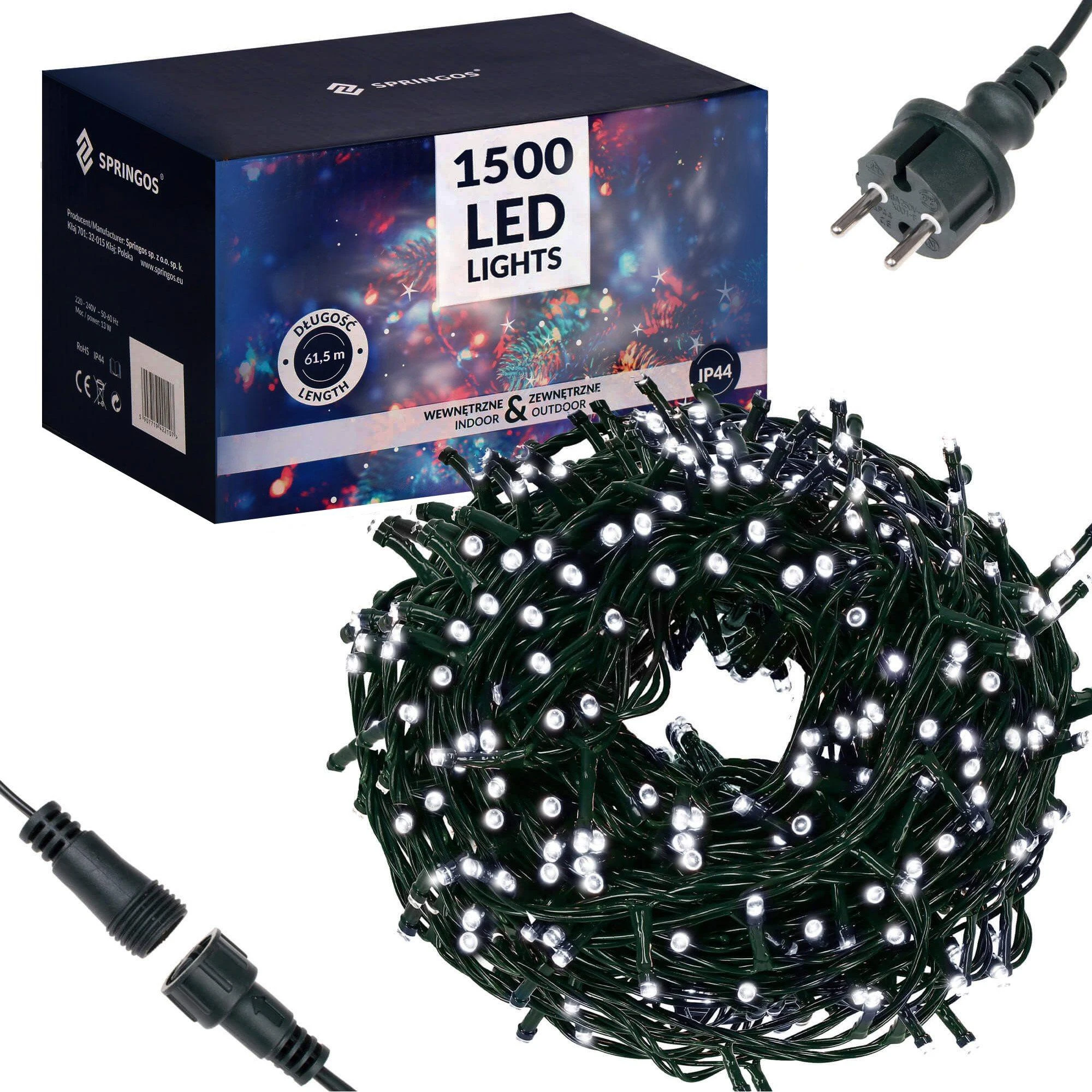 Kalėdinės lemputės Springos CL1501 1500 Led 90 m