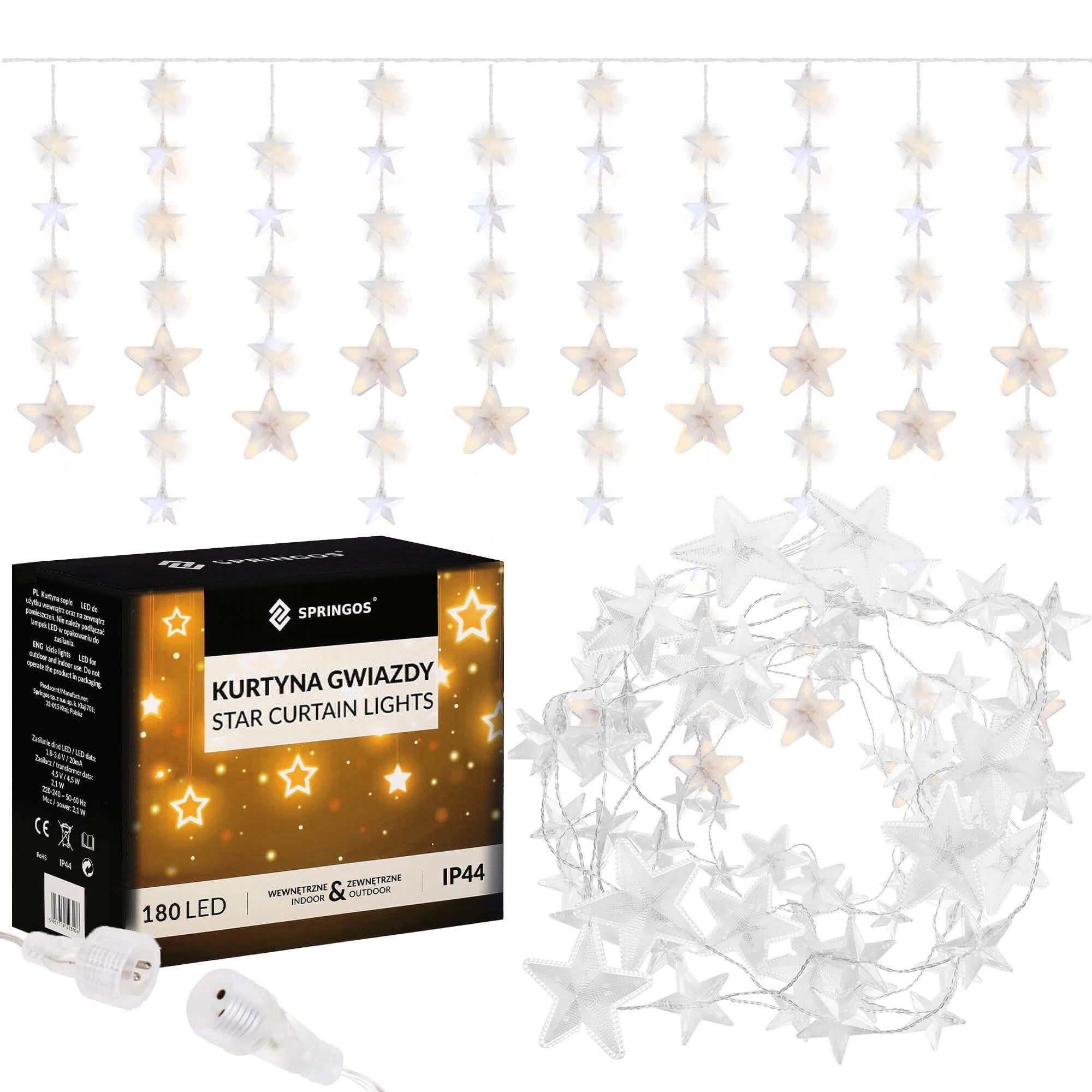 Kalėdinės girliandos Springos CL4004 180 LED 2m