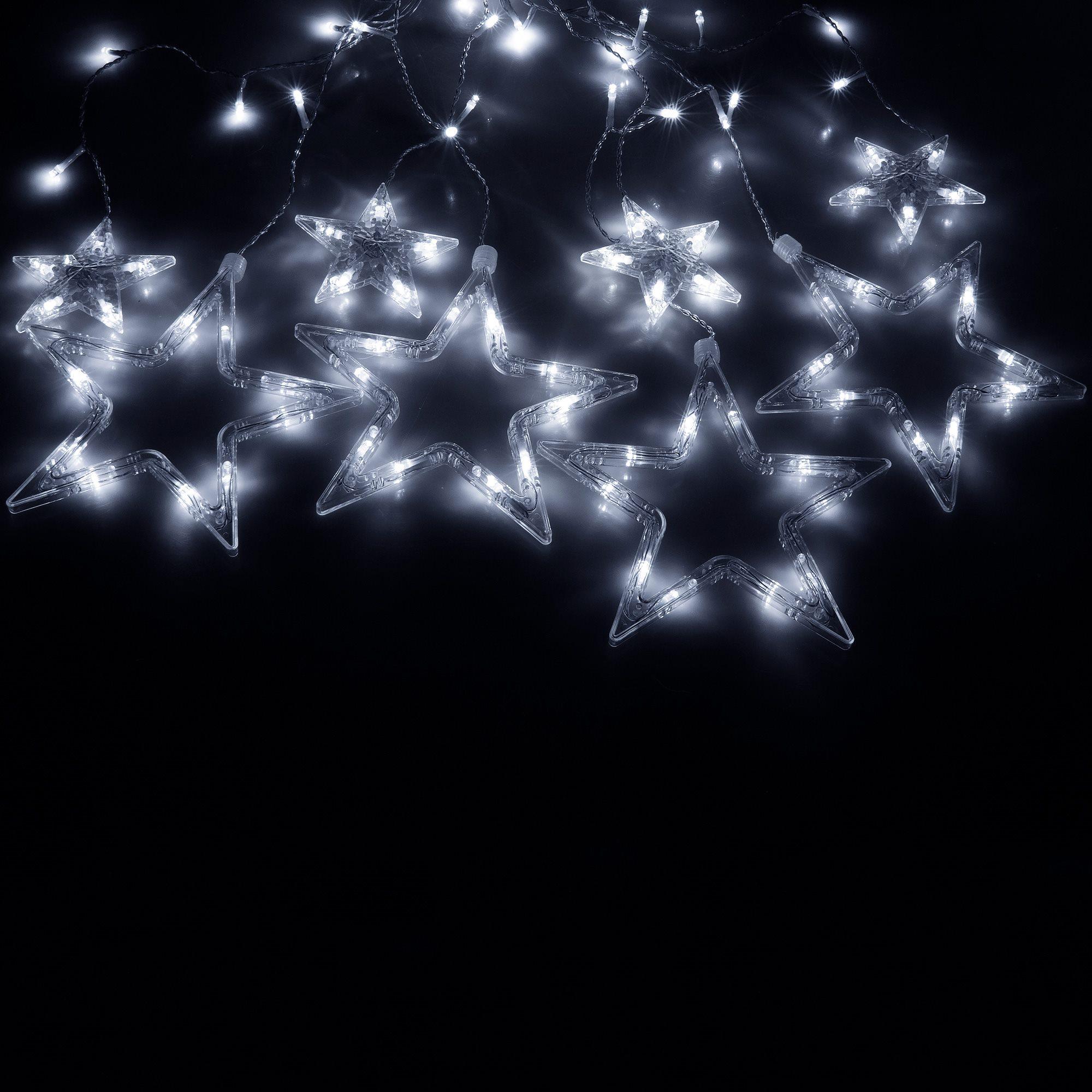Šviesos girlianda Springos su žvaigždėmis, 92 LED, 8 funkcijos