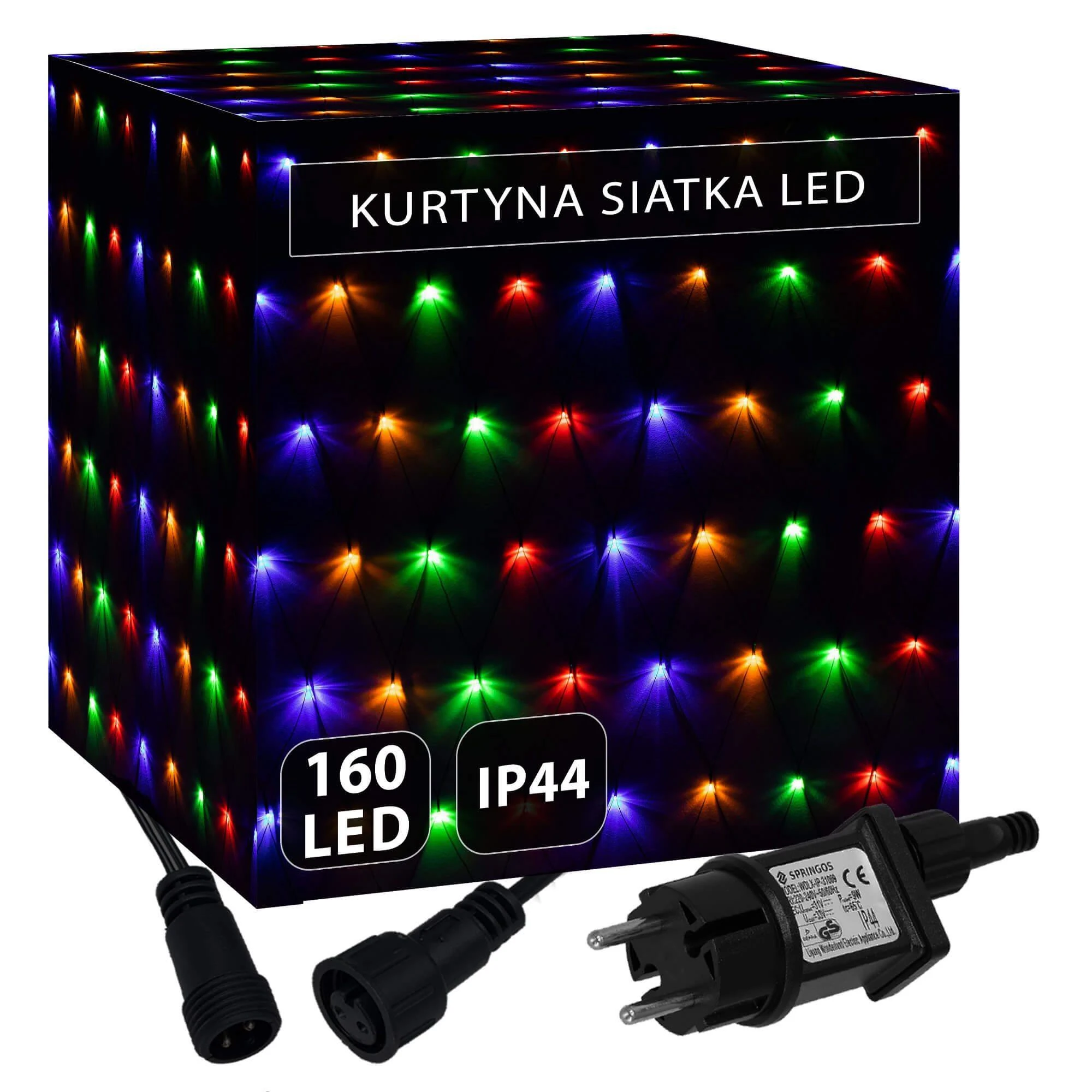 Kalėdinės lemputės Springos CL4014 160 LED, 2x2,6 m tinklelis