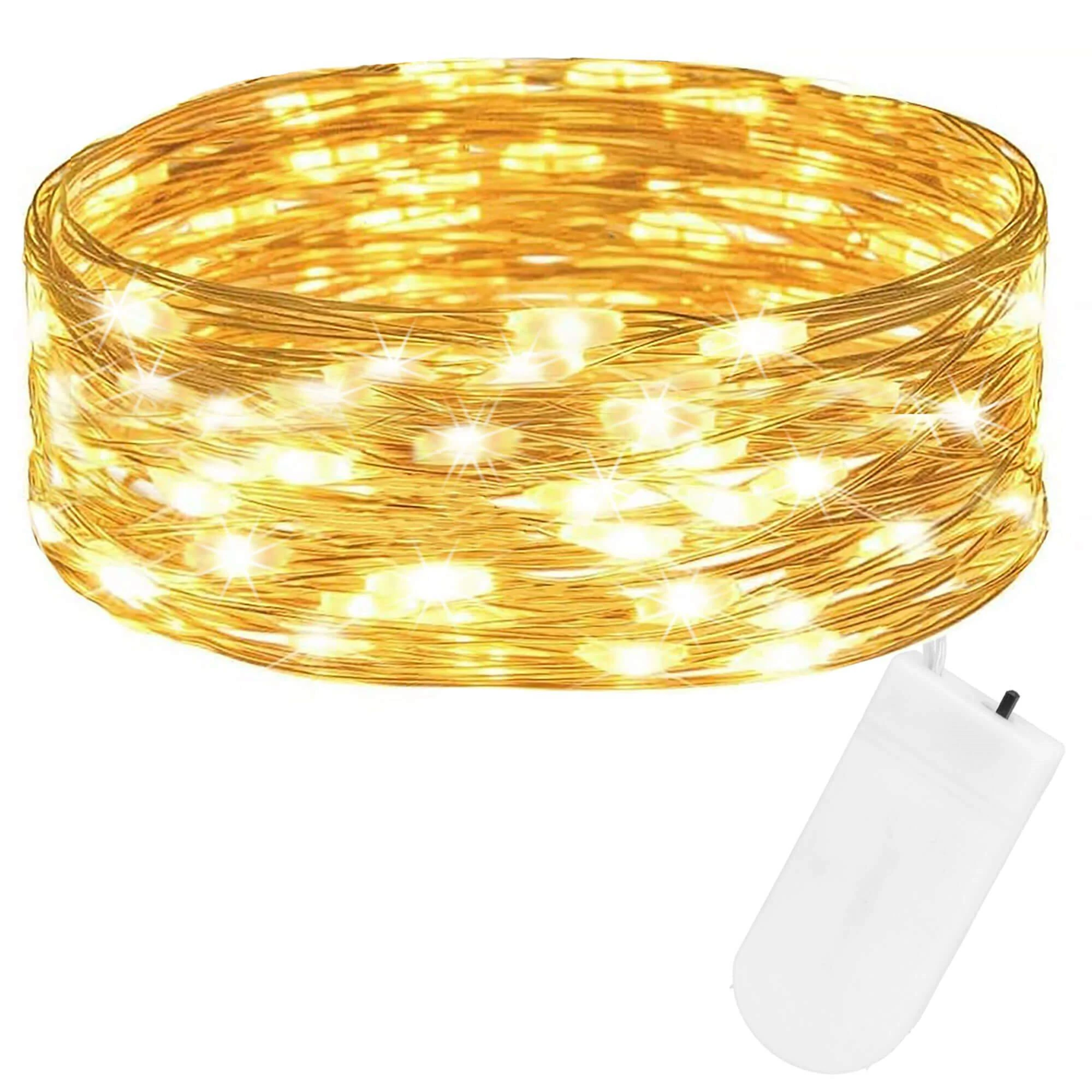 Springos LED girlianda su šilta balta šviesa