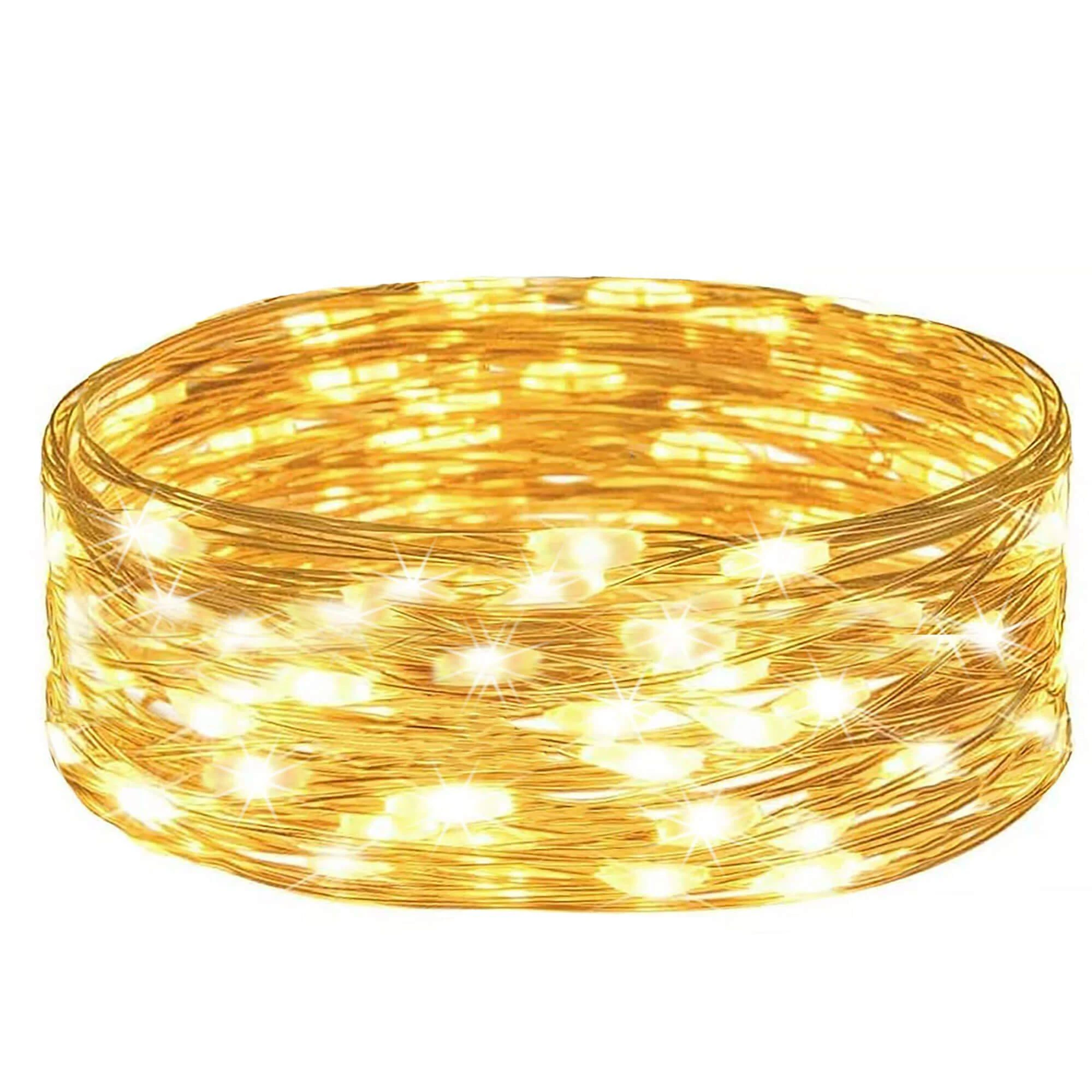 Springos LED girlianda su šilta balta šviesa