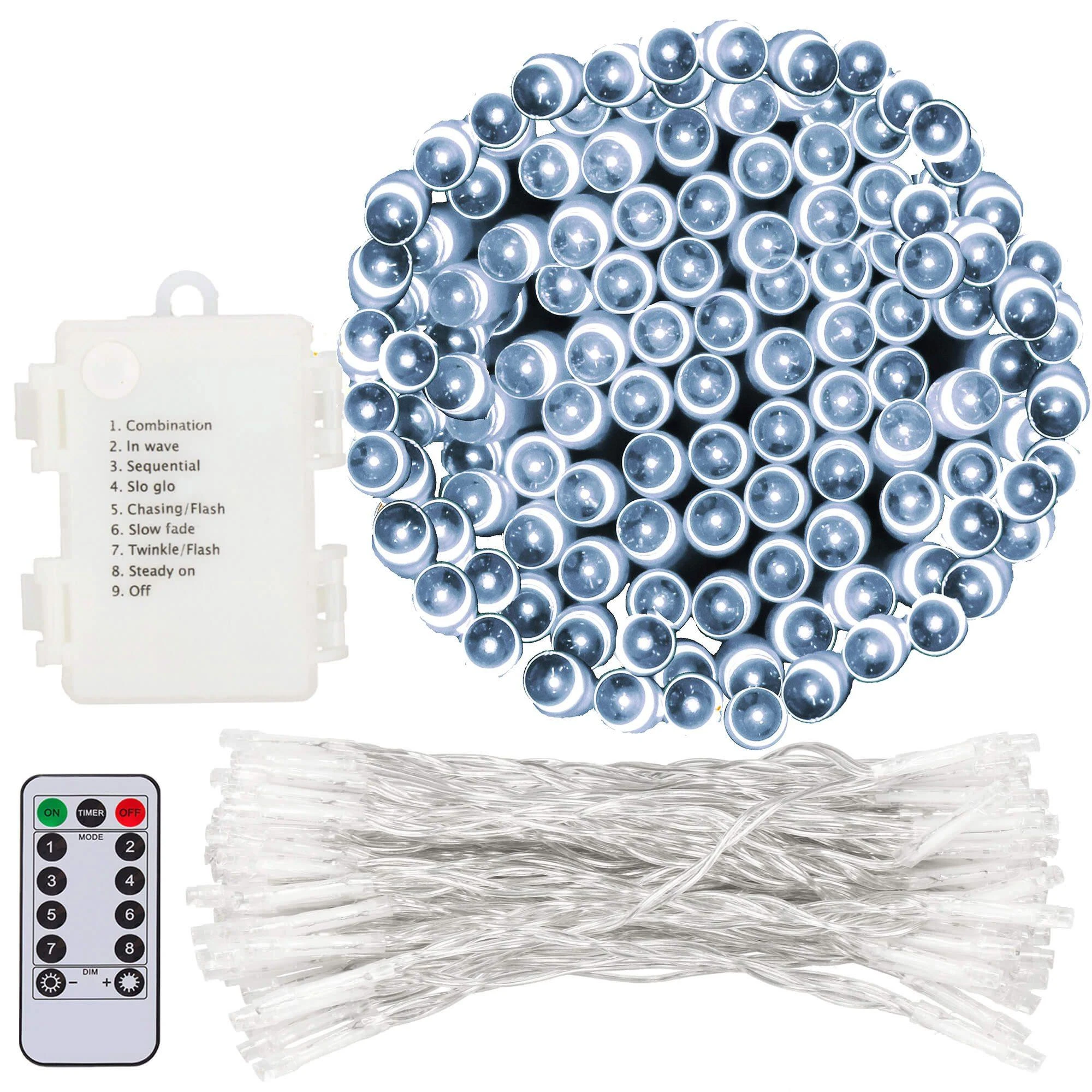 Springos LED šviesos girlianda CL4035, šalta balta, 100 diodų, 10,5 m