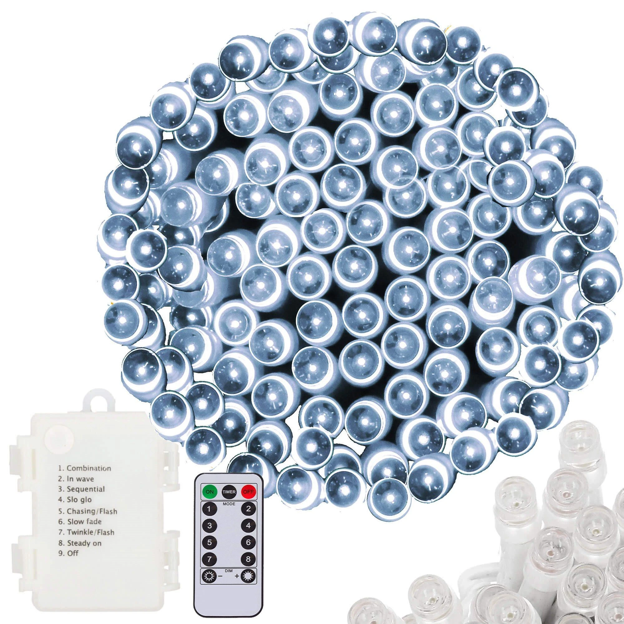 Springos LED šviesos girlianda CL4035, šalta balta, 100 diodų, 10,5 m