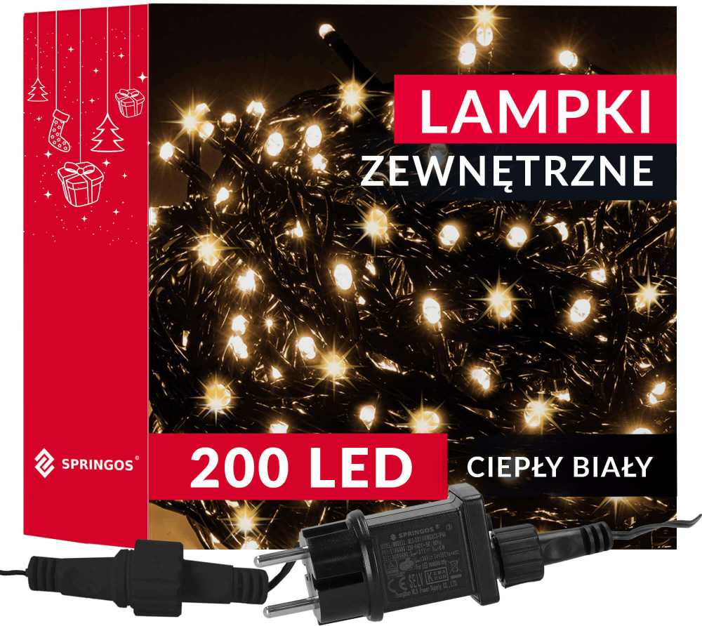 Kalėdinė girlianda Springos 200 LED 12,5 m