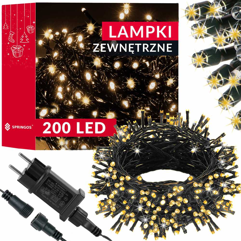 Kalėdinė girlianda Springos 200 LED 12,5 m