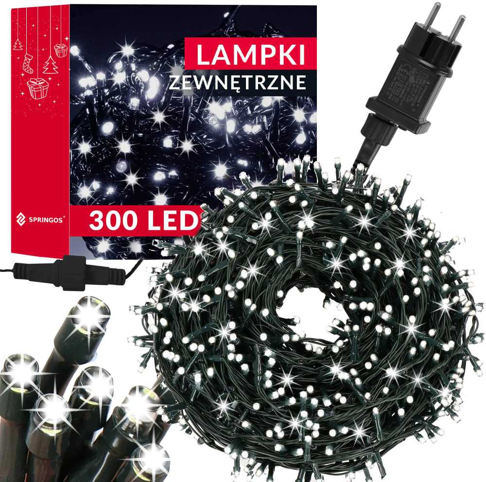 Kalėdinė girlianda Springos 300 LED, 17,5 m, IP44