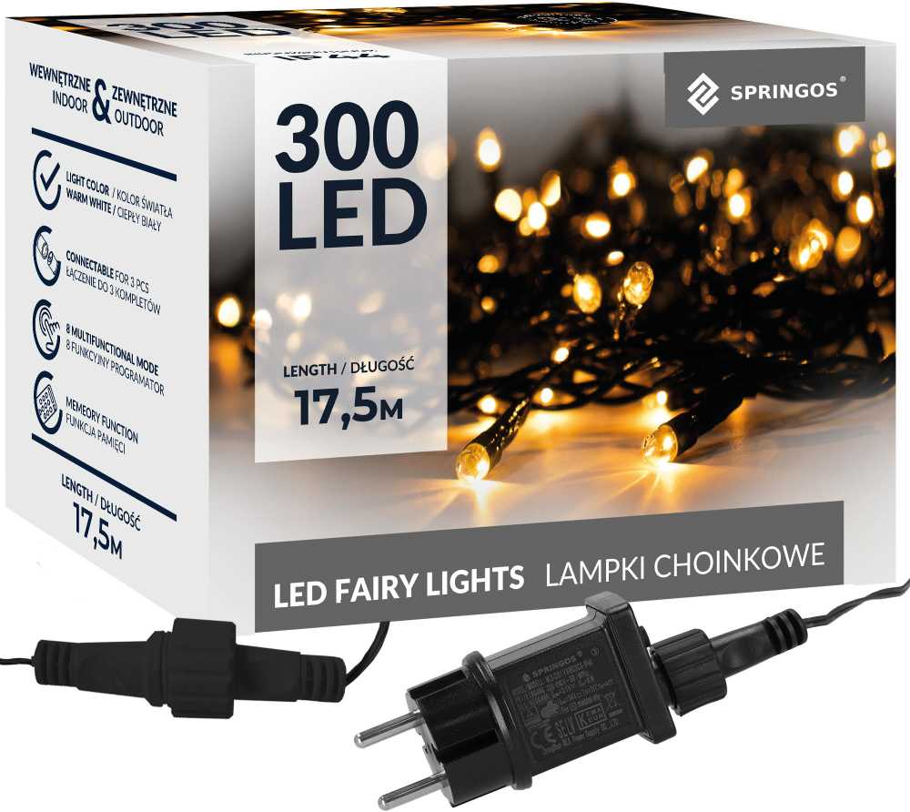 Kalėdinės girliandos Springos 300 LED 17,5 m