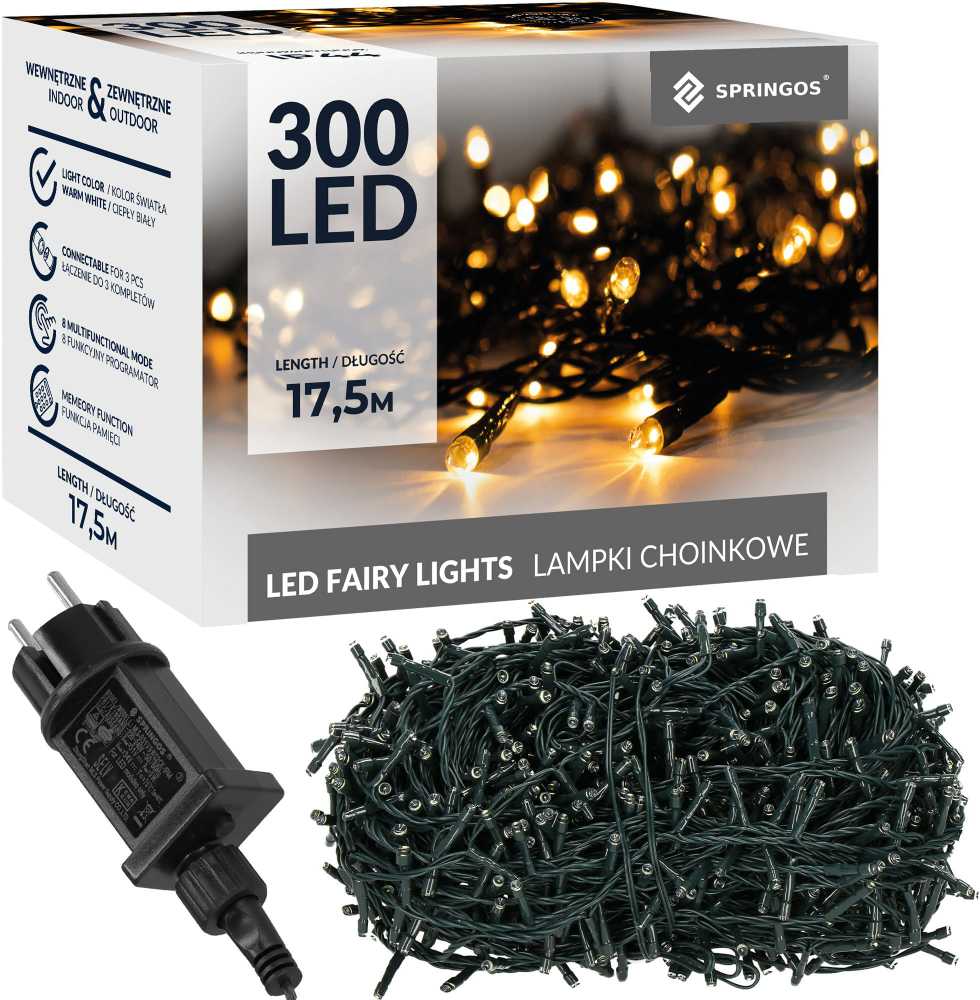 Kalėdinės girliandos Springos 300 LED 17,5 m